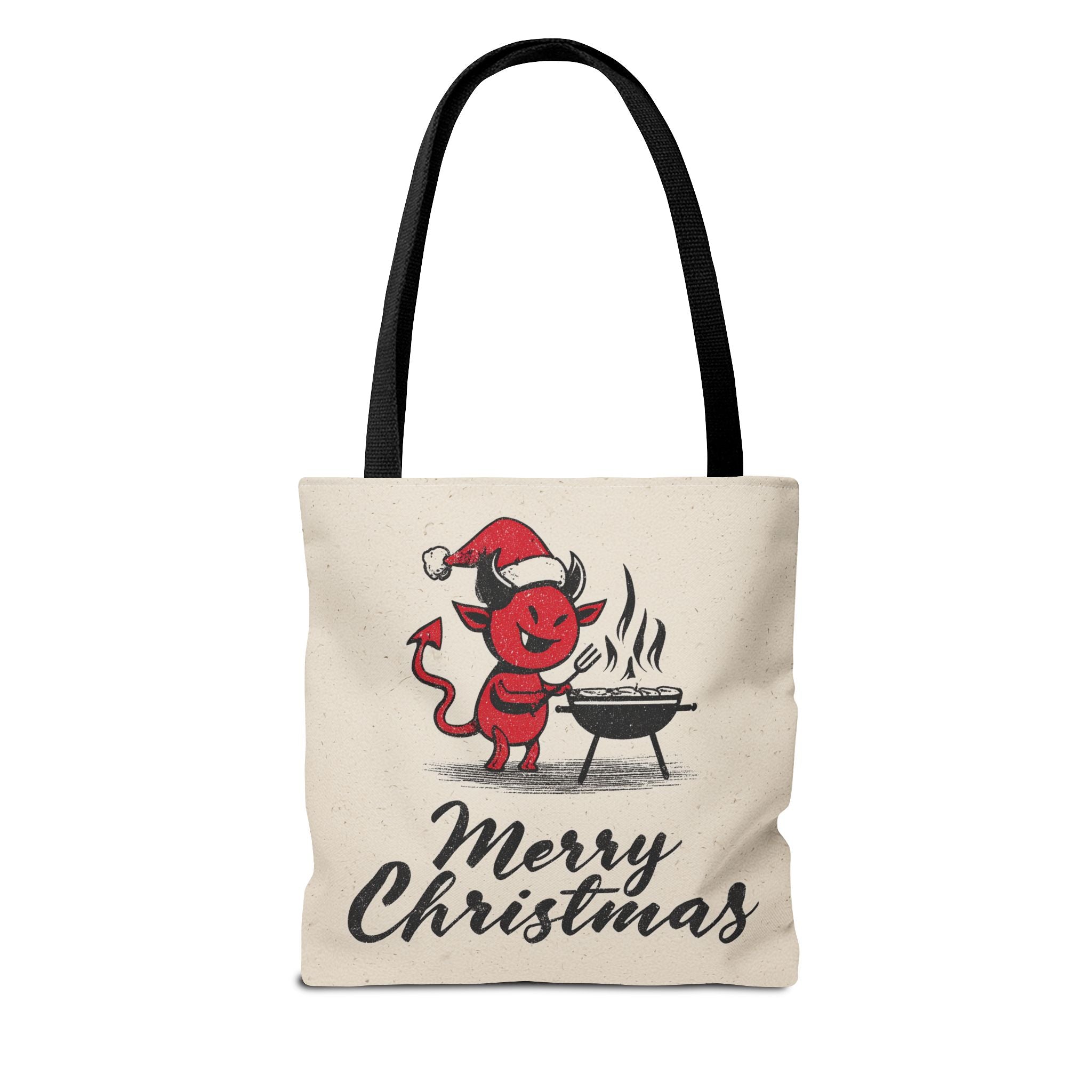 Naughty Santa , Secret Santa, Devil Theme, Devil Themed Art Tote Bag (AOP)