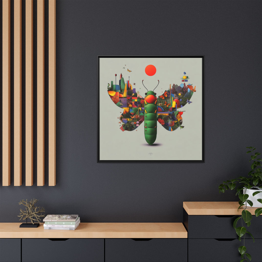 Metamorphosis of Geometry: Digital Nature Mosaic, Surreal Butterfly Landscape   |    Custom Orders Available