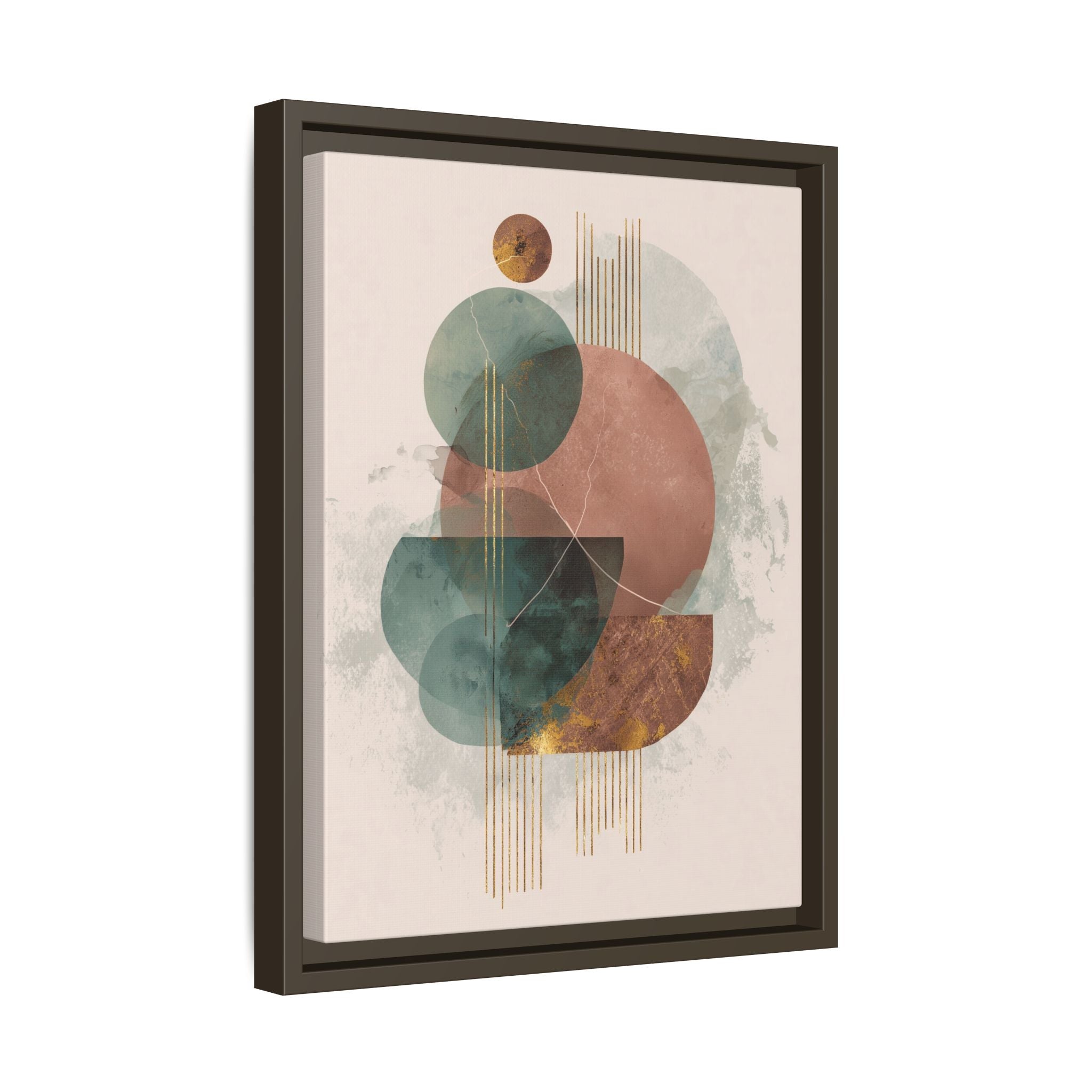Translucent Geometries: Abstract Circles, Mid-Century Minimalism, Watercolor Layers   |   Custom Orders Accepted