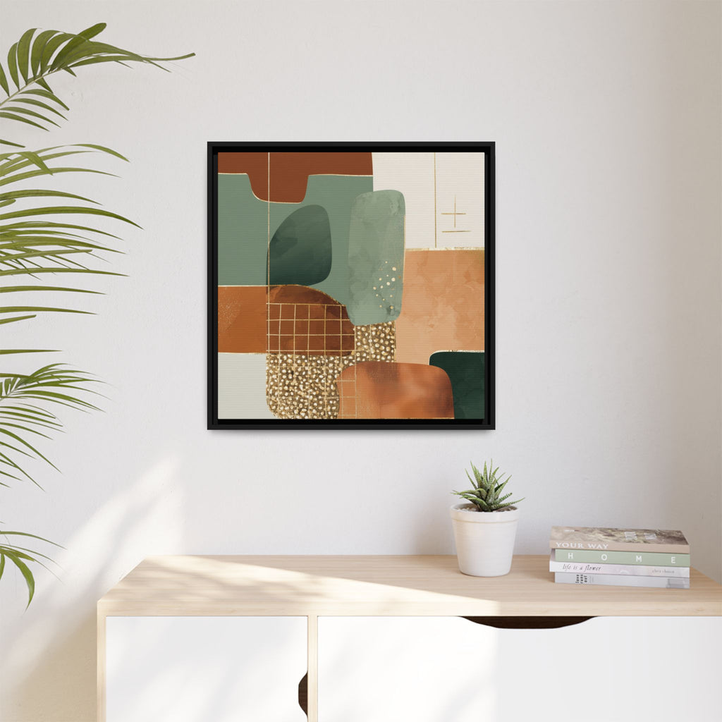 Geometric Harmony: Abstract Minimalist Art, Mid-Century Modern Design, Organic Shapes Composition   |   Custom Orders Accepted