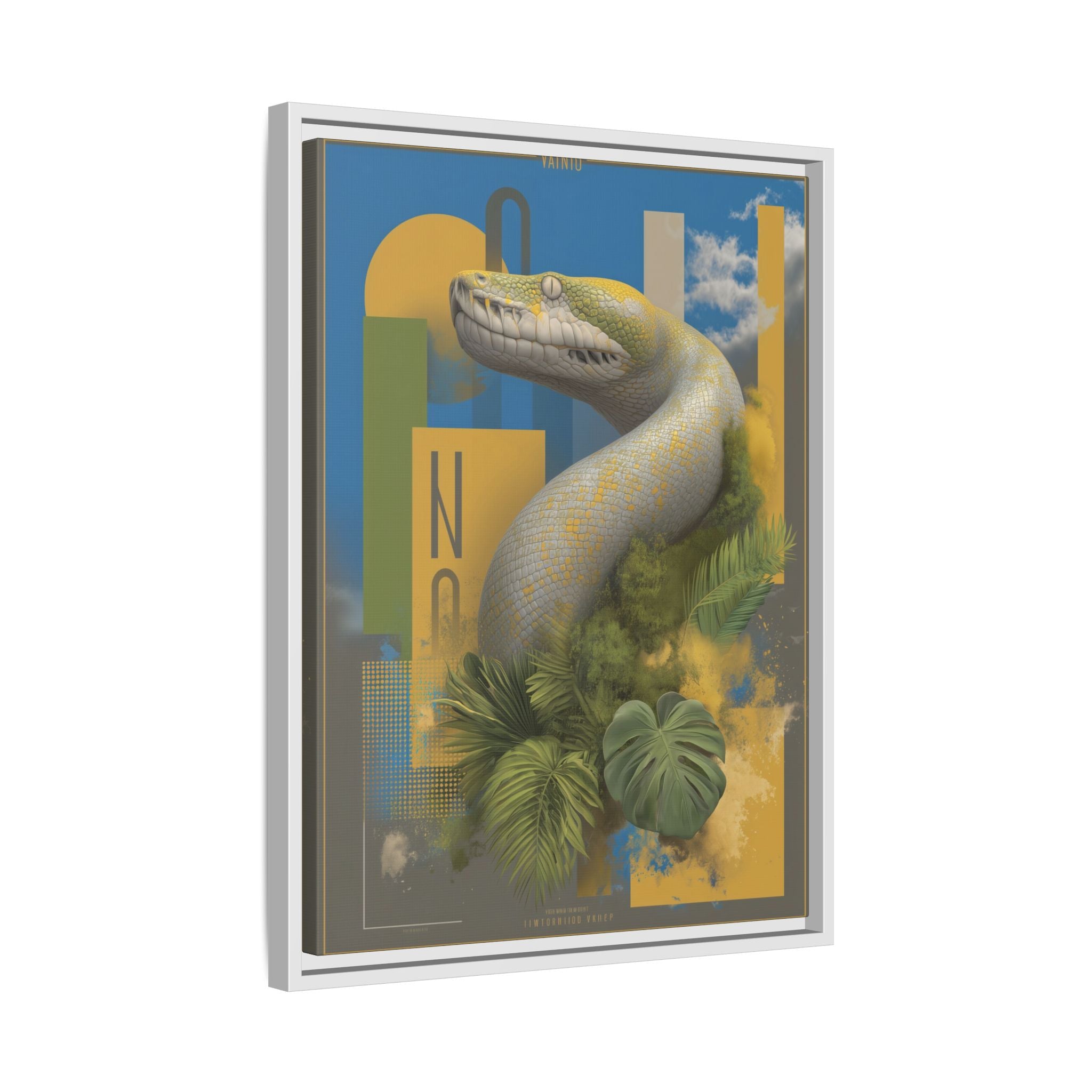 Serpent's Geometry: Tropical Realism, Digital Wildlife Composition   |    Custom Orders Available