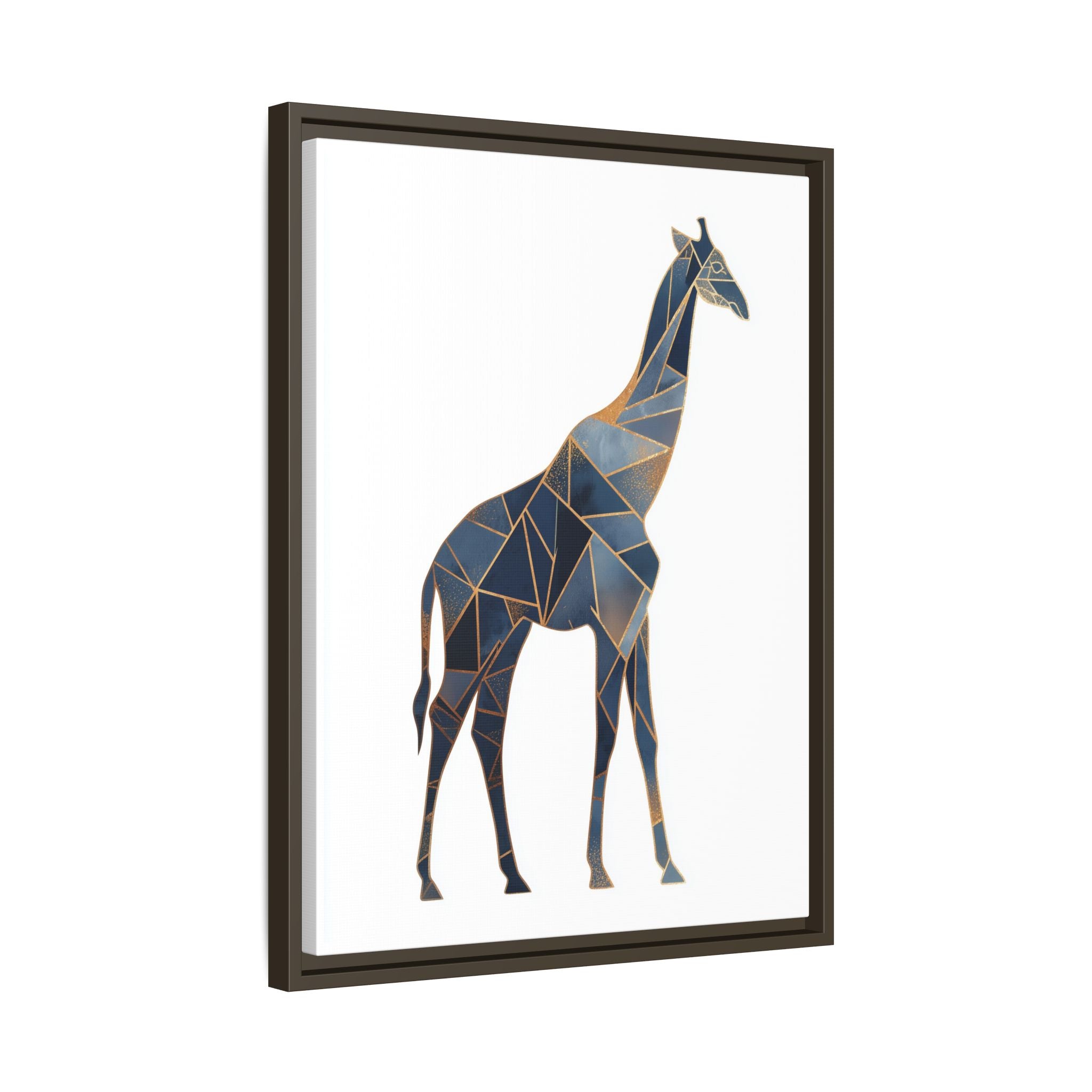 Geometric Giraffe Framed Print : Polygonal Wildlife Art, Modern Mosaic Design   |  Personalized & Custom Orders Available