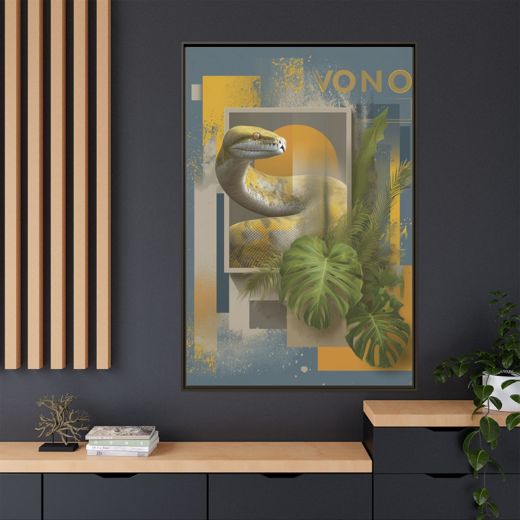 Serpent in Geometrics: Tropical Graphic Design, Modern Nature Illustration   |    Custom Orders Available