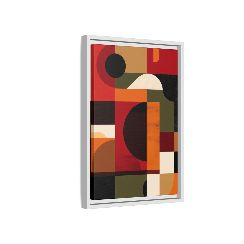 Geometric Convergence: Abstract Bauhaus Design, Constructivist Color Blocks, Architectural Art Composition   |   Custom Orders Accepted