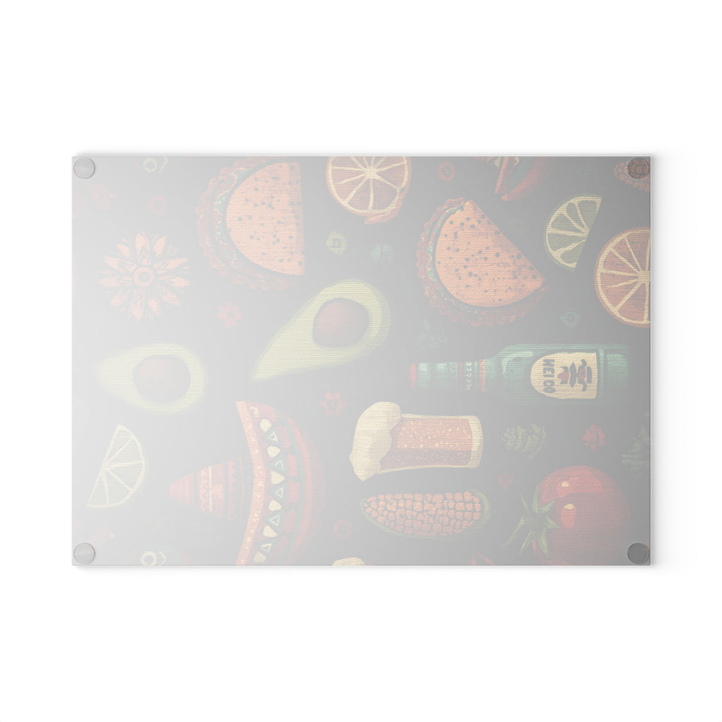 Vibrant Taco-Themed Glass Cutting Board - Perfect for Entertaining, Kitchen Decor, Gift for Chefs, Taco Night Essentials, Fun [...]