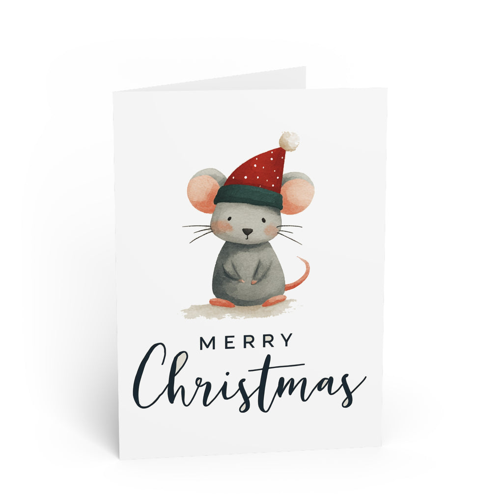 Christmas Greeting Cards with Cute Mouse, Festive Holiday Card, Merry Christmas Cards, Adorable Yuletide Greetings, Seasonal Greeting [...]