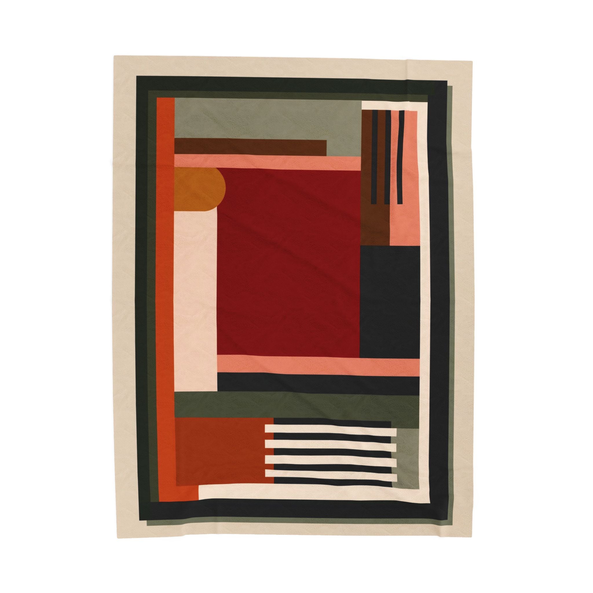 Geometric Harmony: Modernist Color Symphony, Abstract Spatial Composition   |    Custom Orders Available