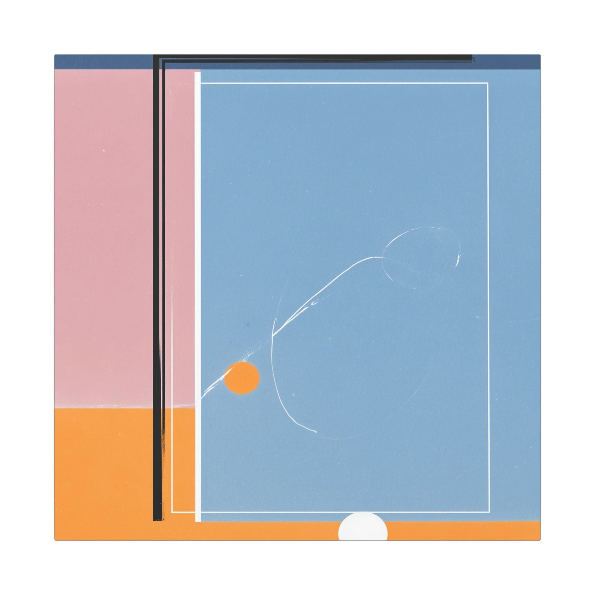 Geometric Harmony: Abstract Minimalist Composition, Modernist Color Fields, Constructivist Design Principles   |   Custom Orders Accepted