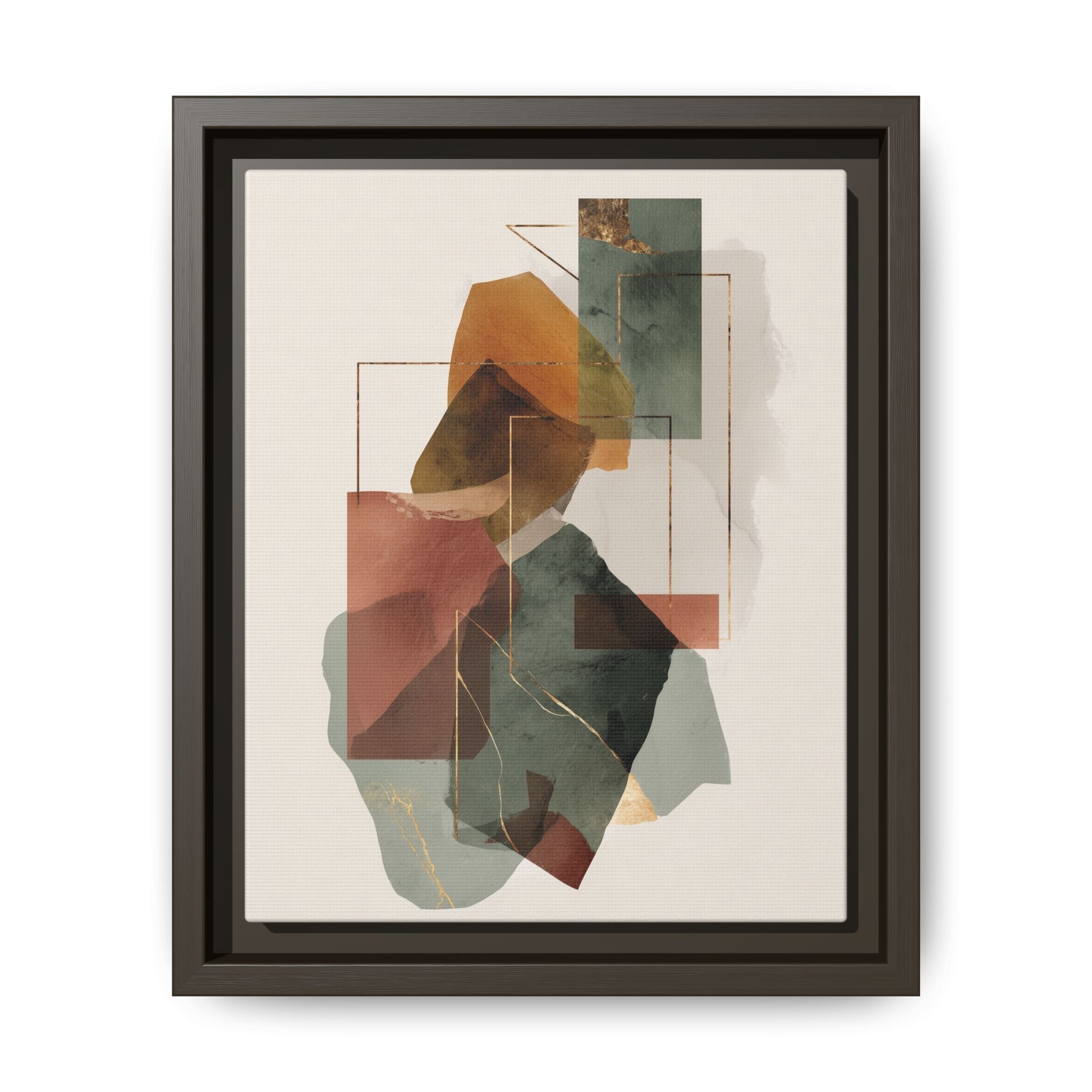 Harmonic Geometries: Architectural Abstraction, Earthy Palette, Minimalist Composition   |   Custom Orders Accepted