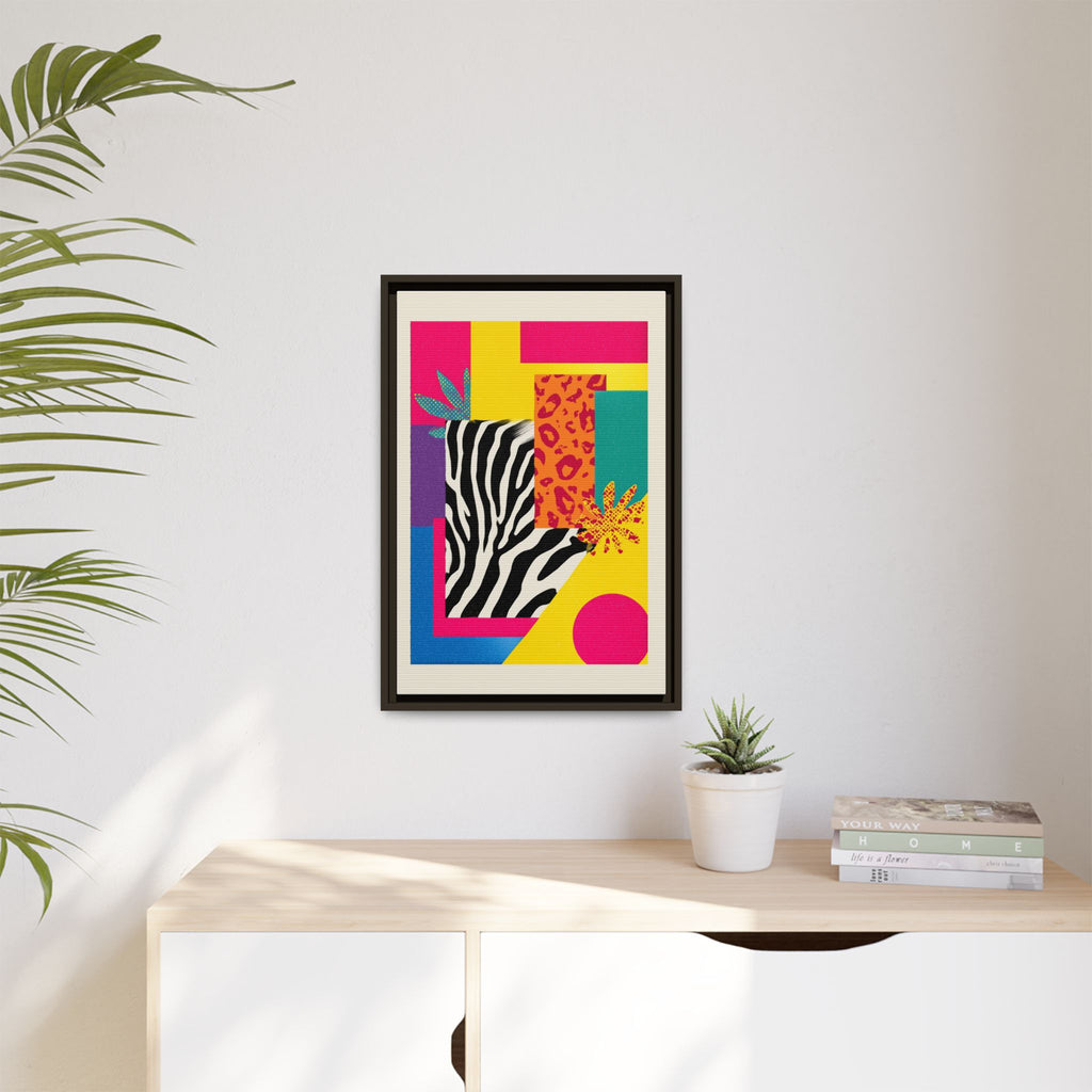 Zebra Stripes & Leopard Spots: 80s Pop Art Design, Memphis Style Graphic, Geometric Color Block Pattern   |   Custom Orders Accepted