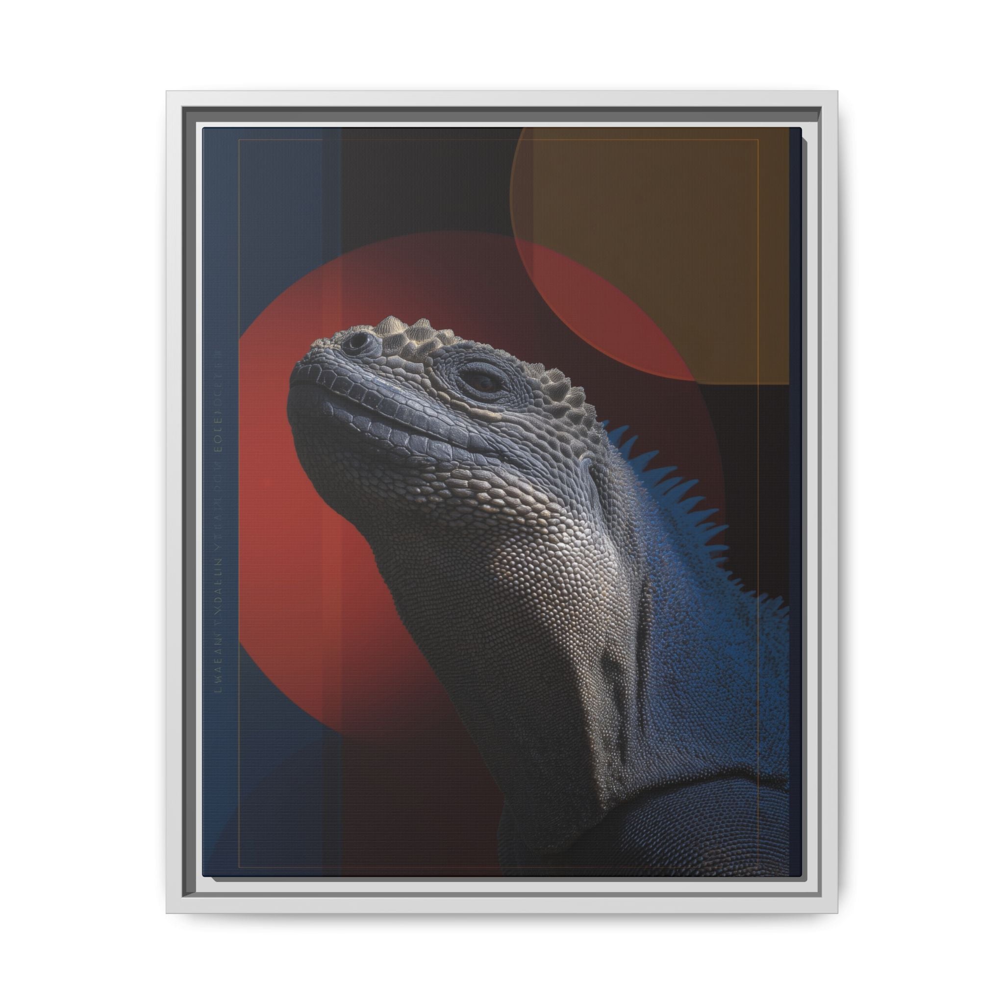 Scales of Antiquity: Prehistoric Reptilian Portrait, Abstract Geometric Composition   |    Custom Orders Available