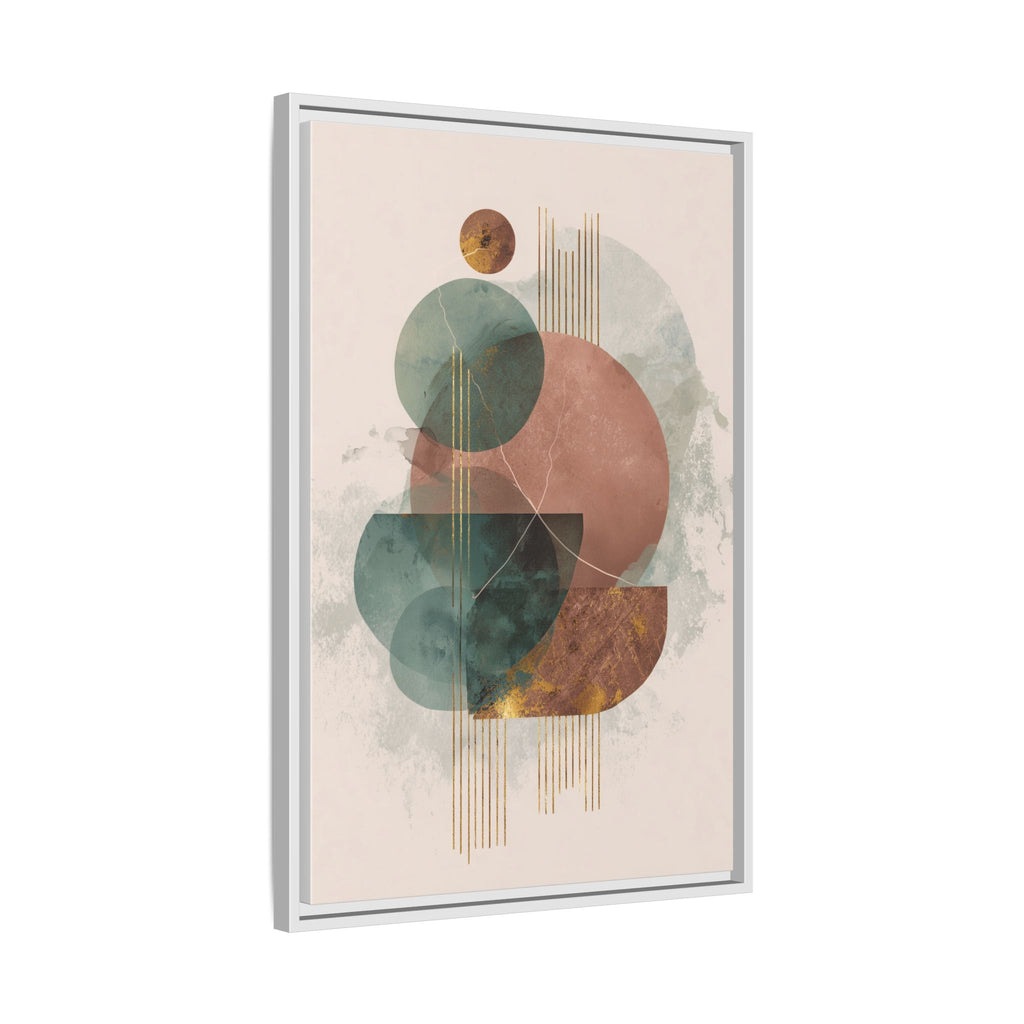 Translucent Geometries: Abstract Circles, Mid-Century Minimalism, Watercolor Layers   |   Custom Orders Accepted