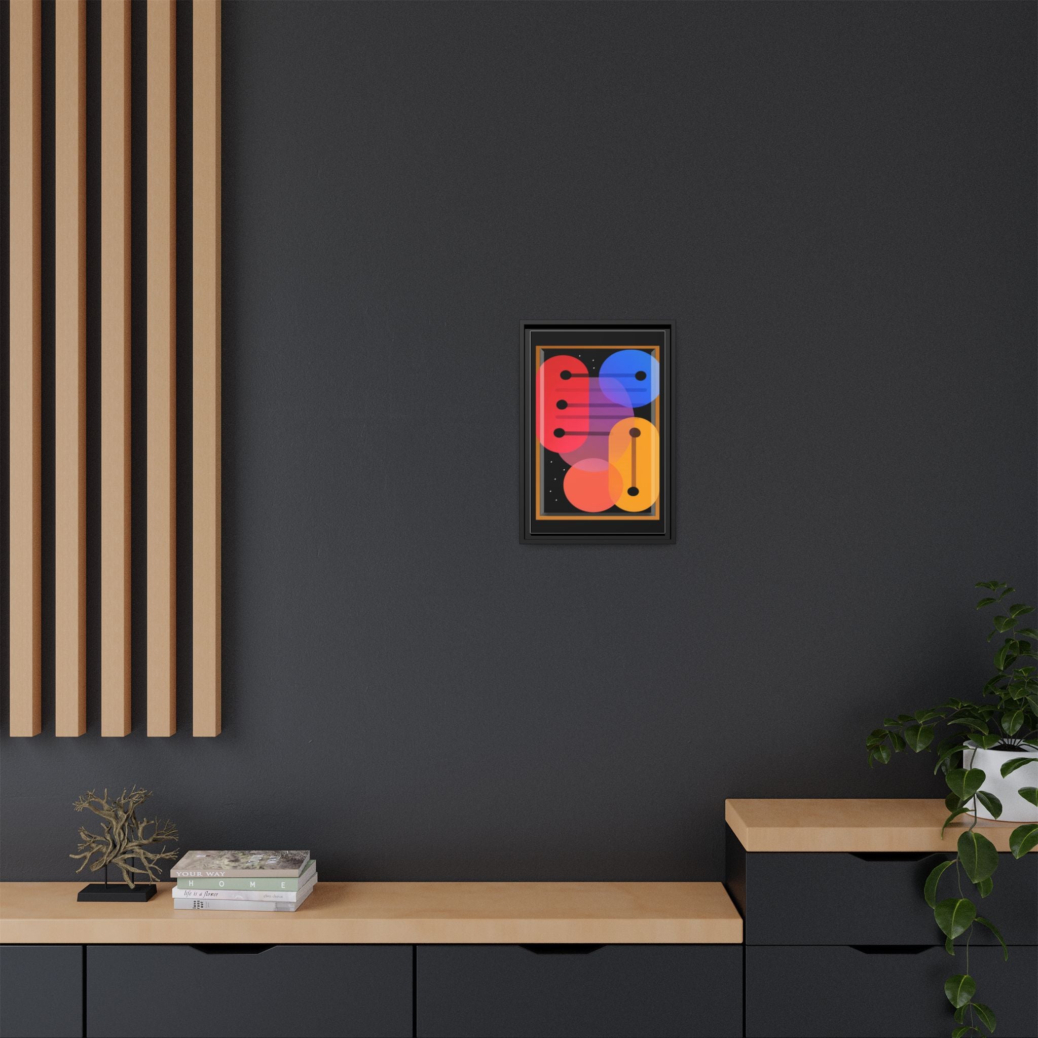 Celestial Geometry: Organic Shapes in Motion, Digital Abstract Composition, Vibrant Color Intersections   |   Custom Orders Accepted