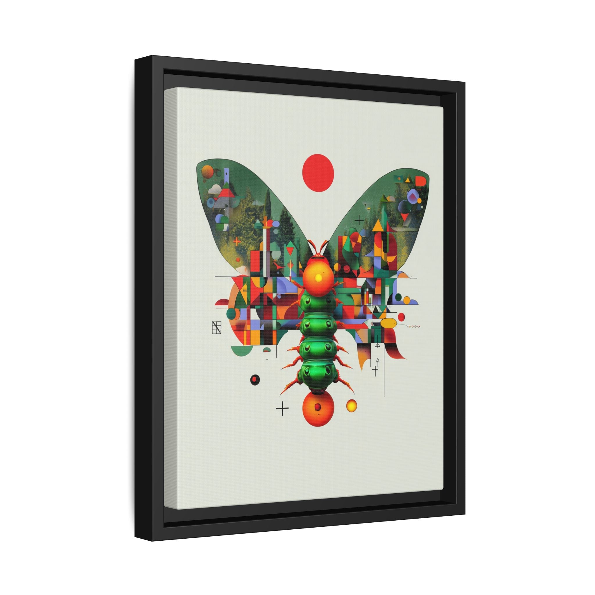 Digital Butterfly Framed Print, Cubist Architectural Abstraction   |  Personalized & Custom Orders Available
