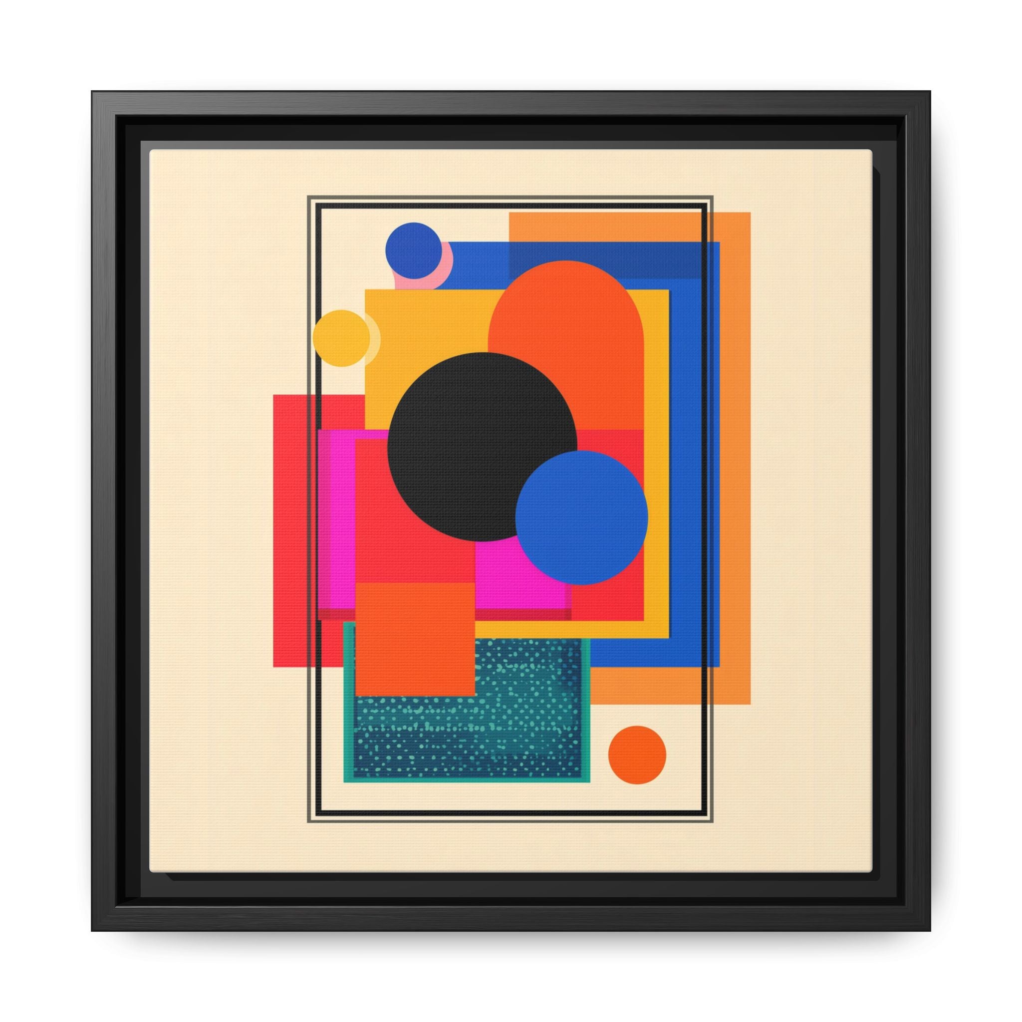 Geometric Harmony: Abstract Color Blocks, Mid-Century Modern Design, Minimalist Art Composition   |   Custom Orders Accepted