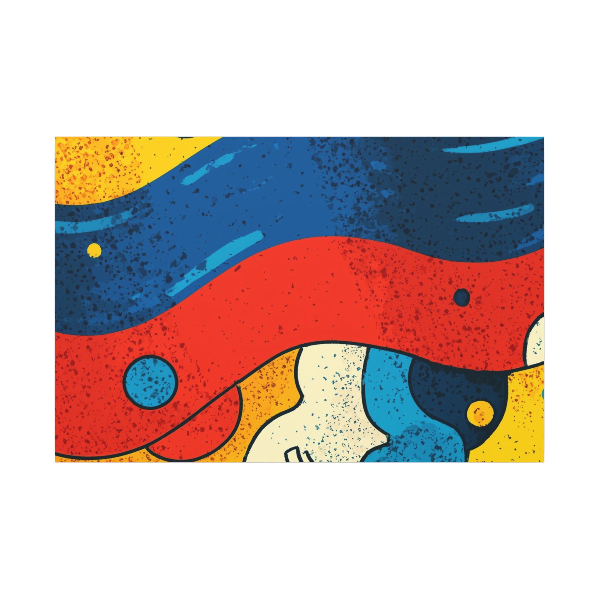 Fluid Dynamics: Retro Abstract Shapes, Mid-Century Modern Motion, Geometric Color Waves   |   Custom Orders Accepted