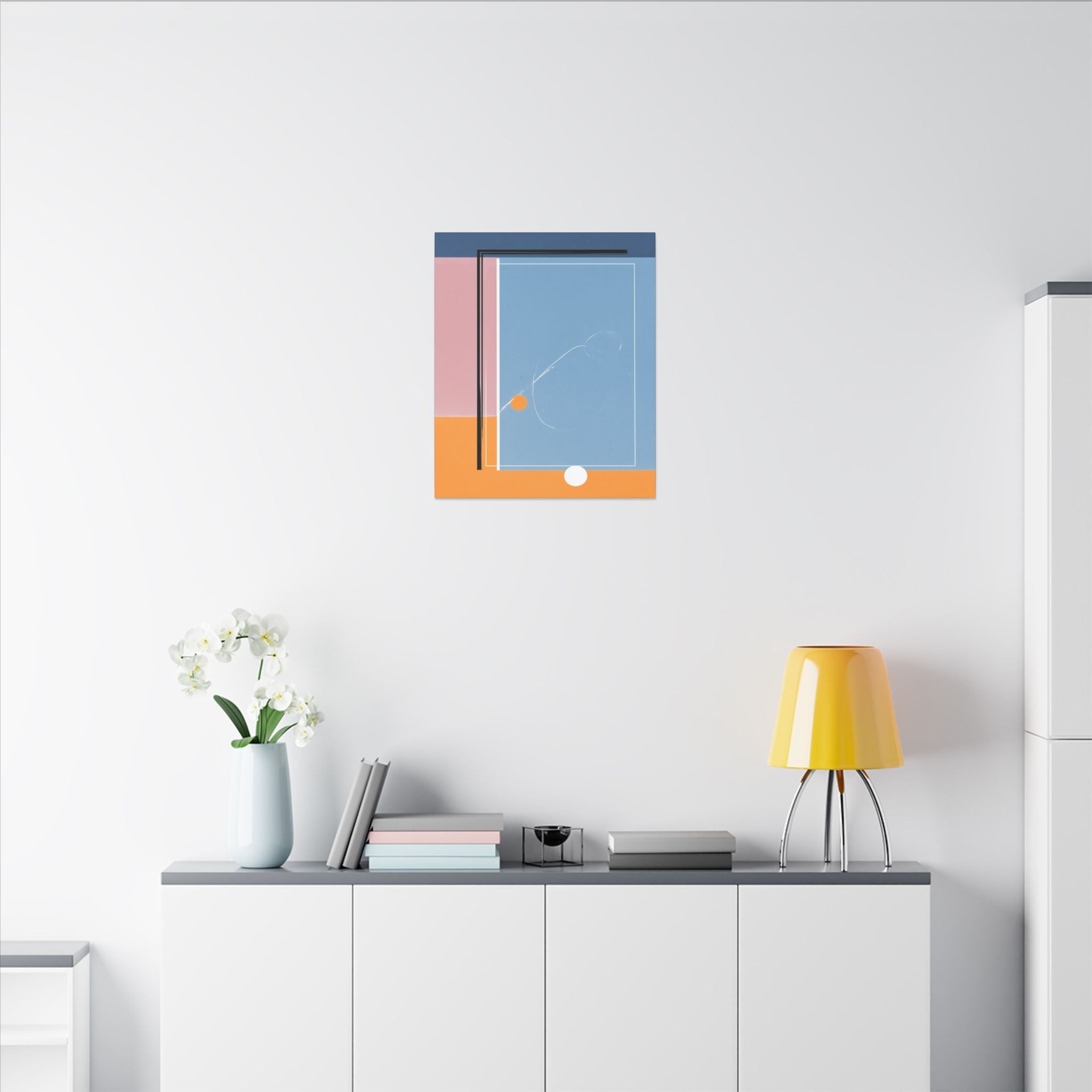 Geometric Harmony: Abstract Minimalist Composition, Modernist Color Fields, Constructivist Design Principles   |   Custom Orders Accepted