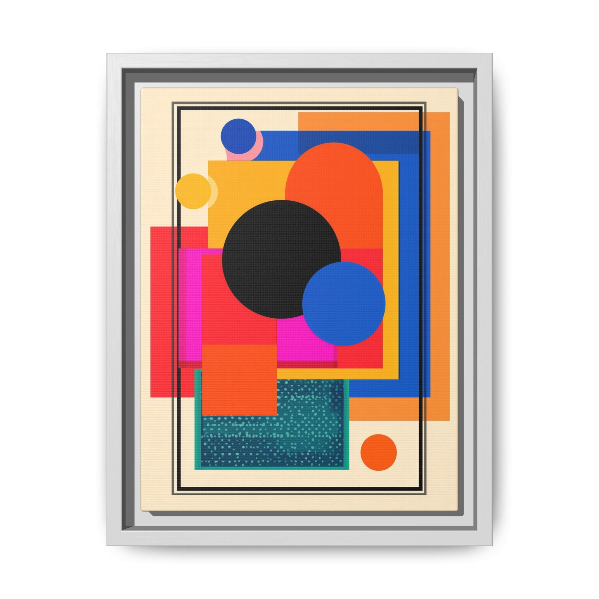 Geometric Harmony: Abstract Color Blocks, Mid-Century Modern Design, Minimalist Art Composition   |   Custom Orders Accepted