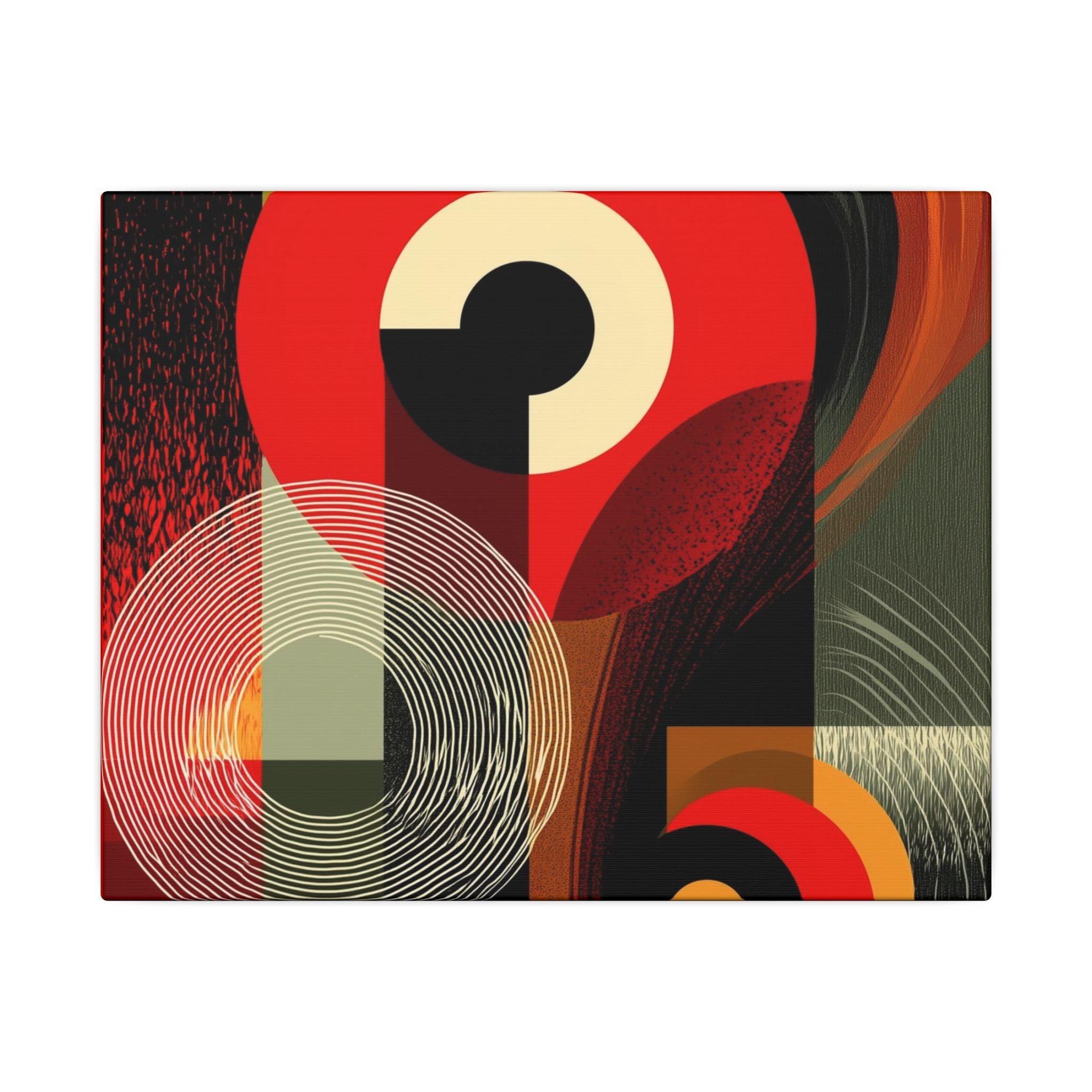 Geometric Convergence: Mid-Century Modern Abstract, Constructivist Design Principles, Bold Chromatic Composition   |   Custom Orders