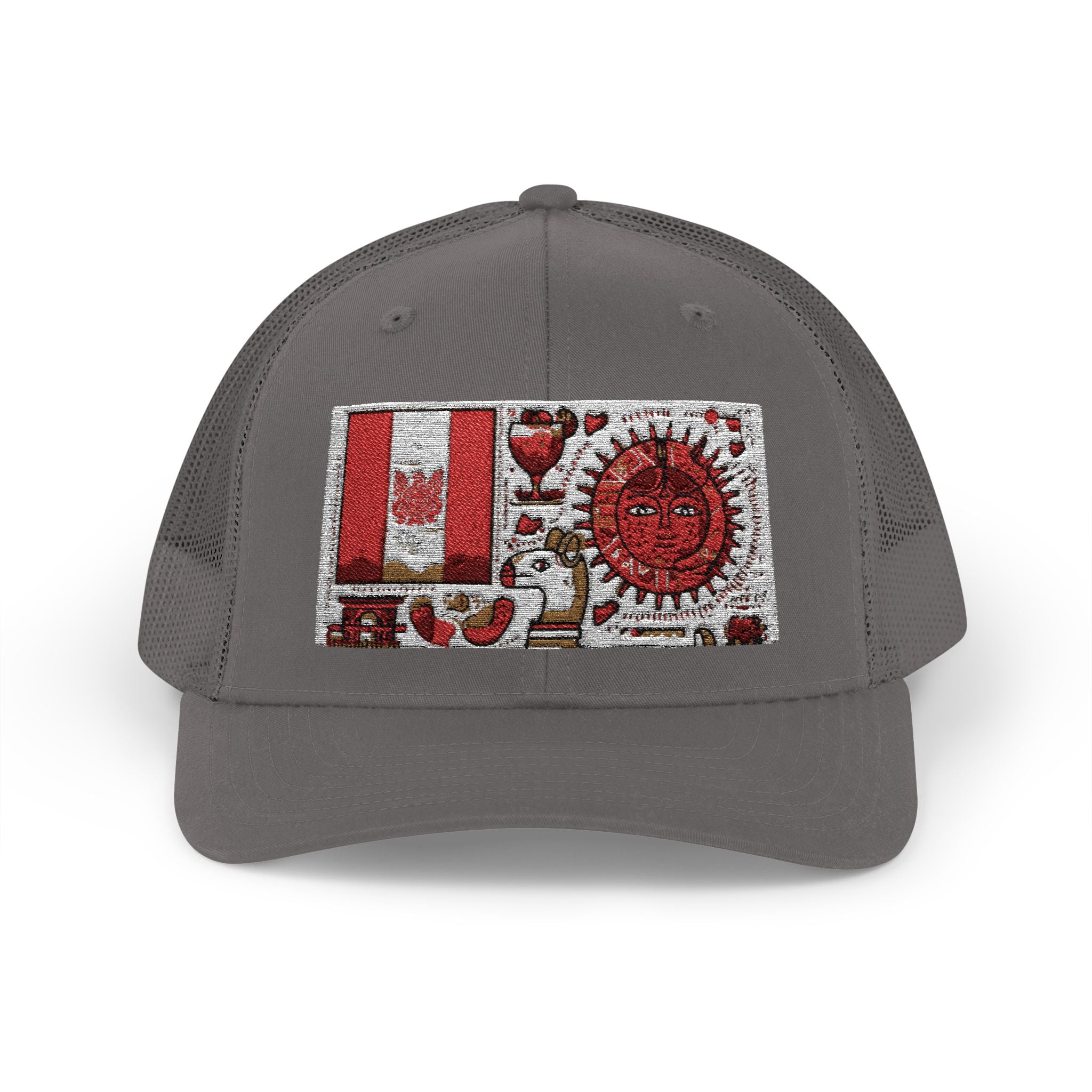 Peruvian Flag Snapback Trucker Cap, Patriotic Cap, Unique Gift for Him, Travel Accessory, Outdoor Summer Hat, Sports Headwear, Peru