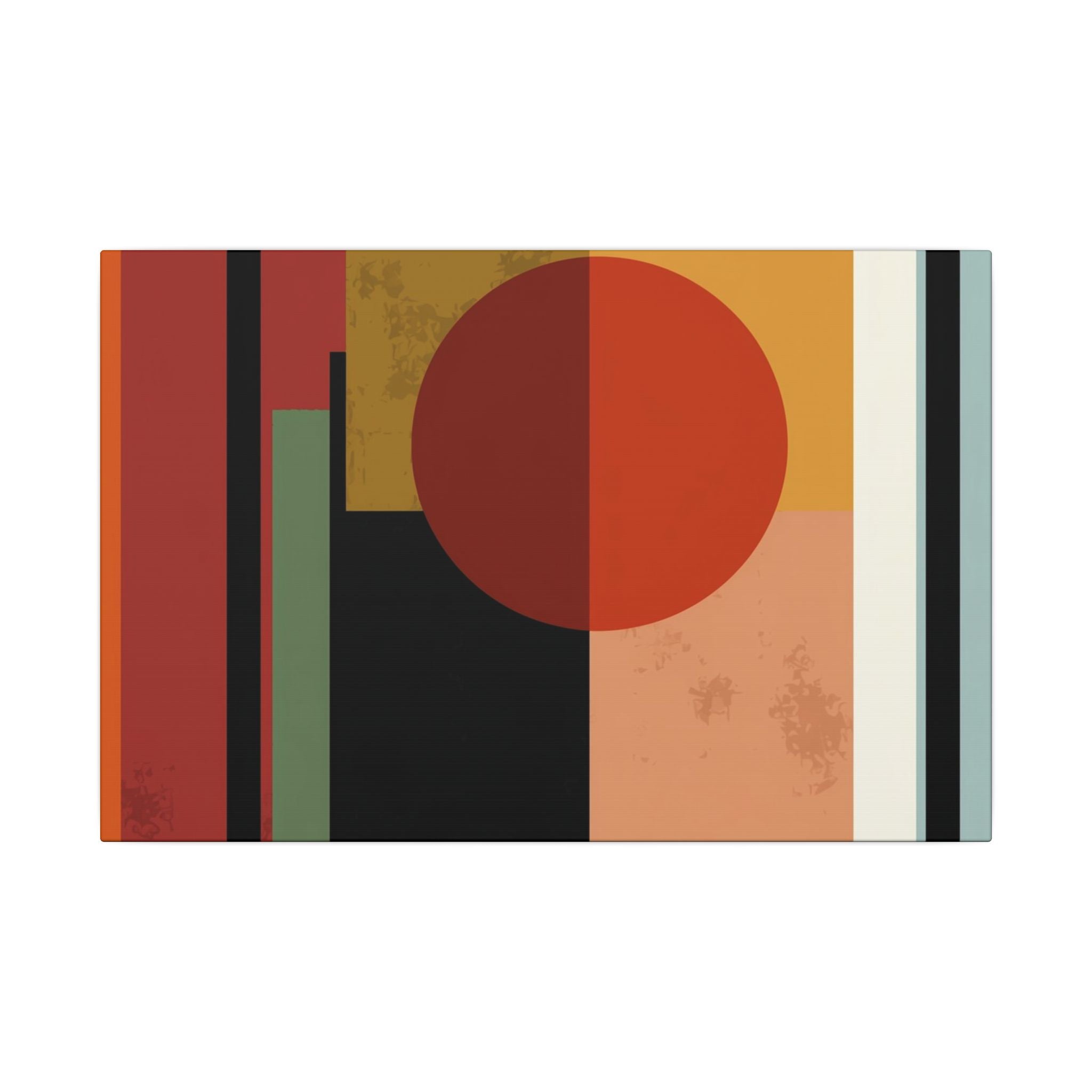 Geometric Harmony: Bauhaus Inspired Design, Mid-Century Modern Composition, Abstract Rectangular Layers   |   Custom Orders Accepted