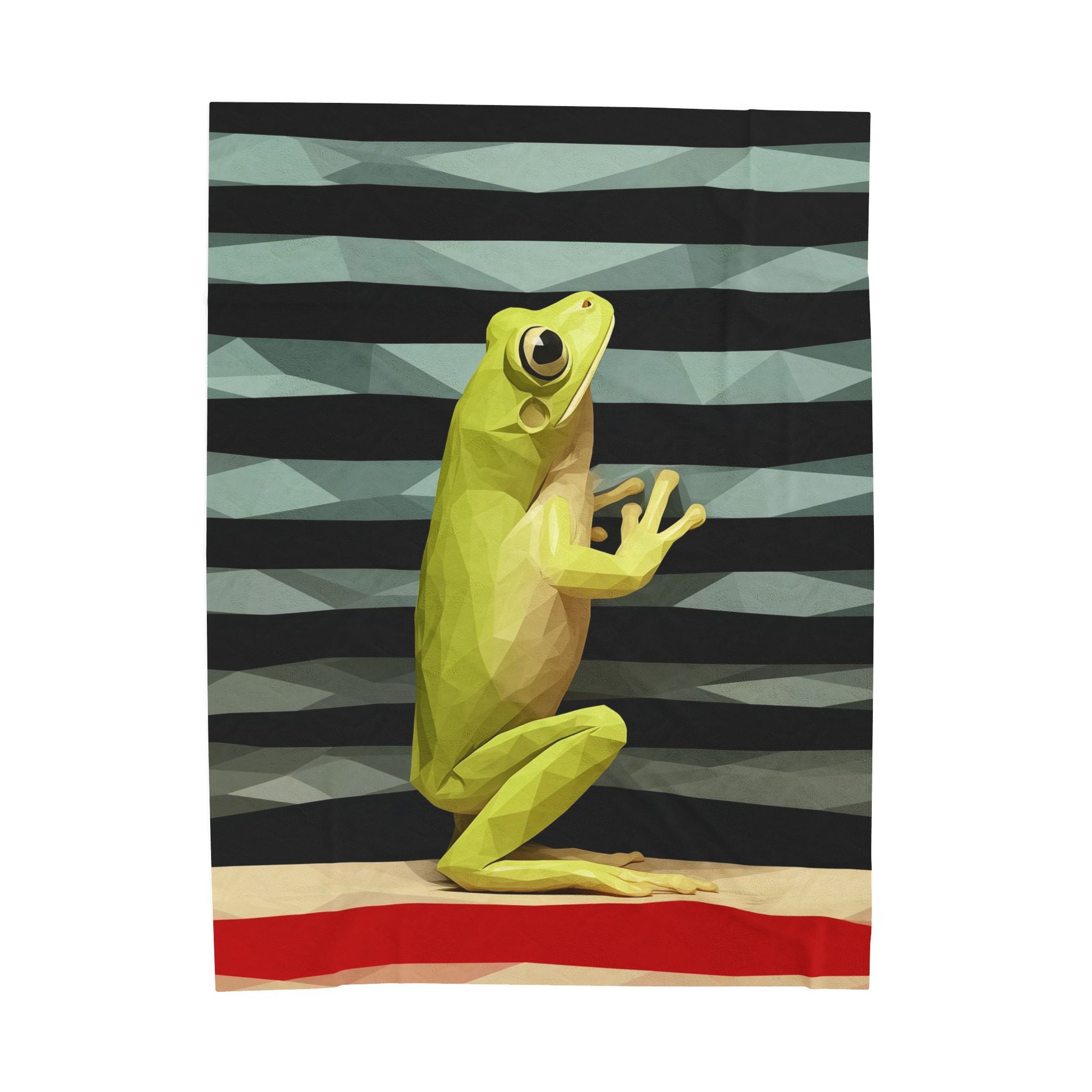 Amphibian Geometry: Low-Poly Frog Portrait, Triangular Wildlife Art   |    Custom Orders Available