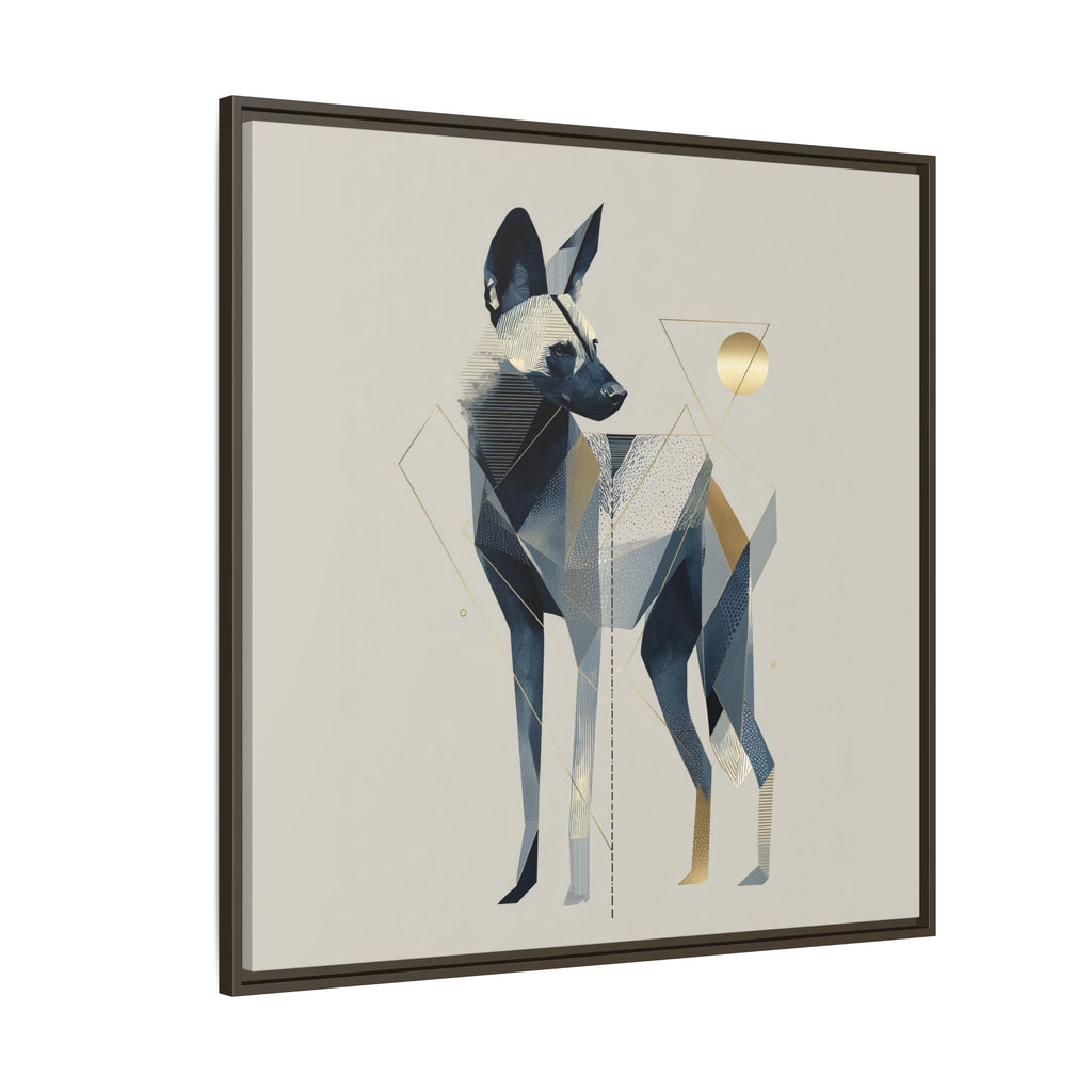 Canine Geometry: Fragmented African Wild Dog Portrait, Modern Graphic Design Study   |  Personalized & Custom Orders Available