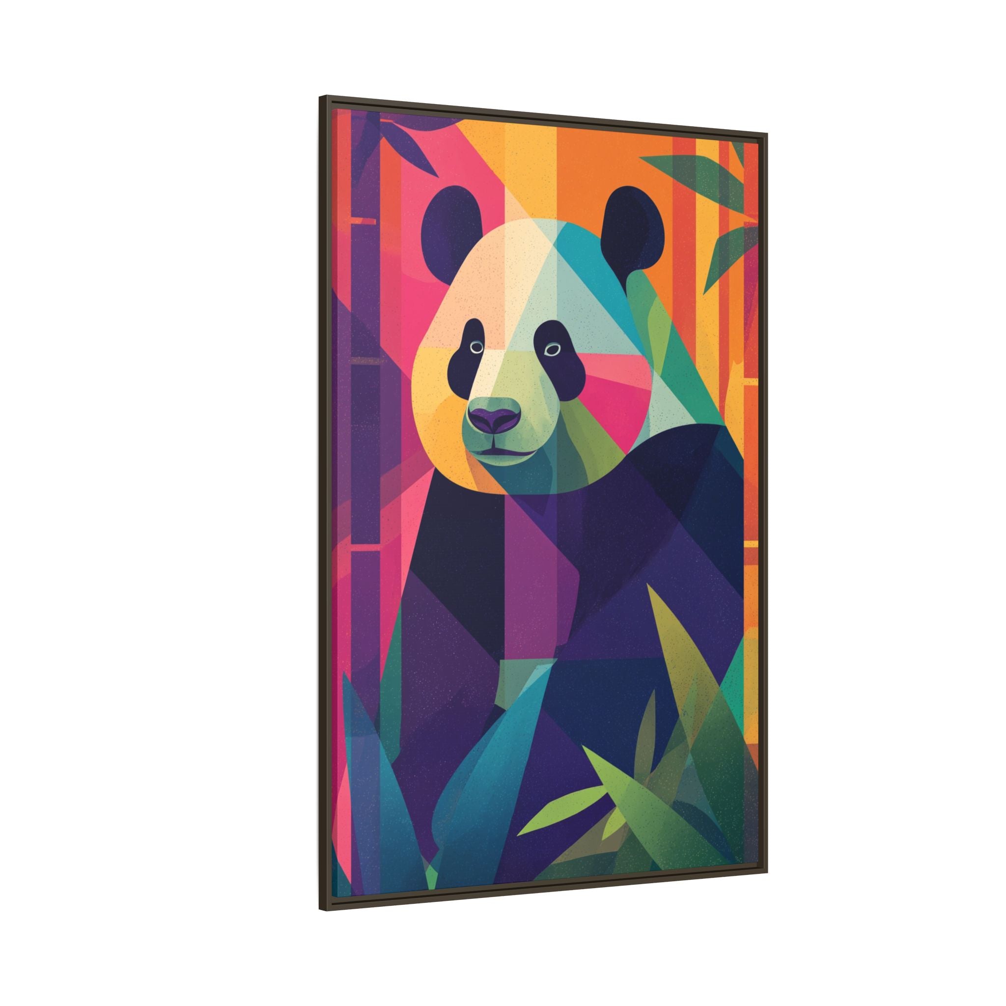 Geometric Panda: Mosaic Wildlife Portrait, Digital Polygonal Art   |  Personalized & Custom Orders Available