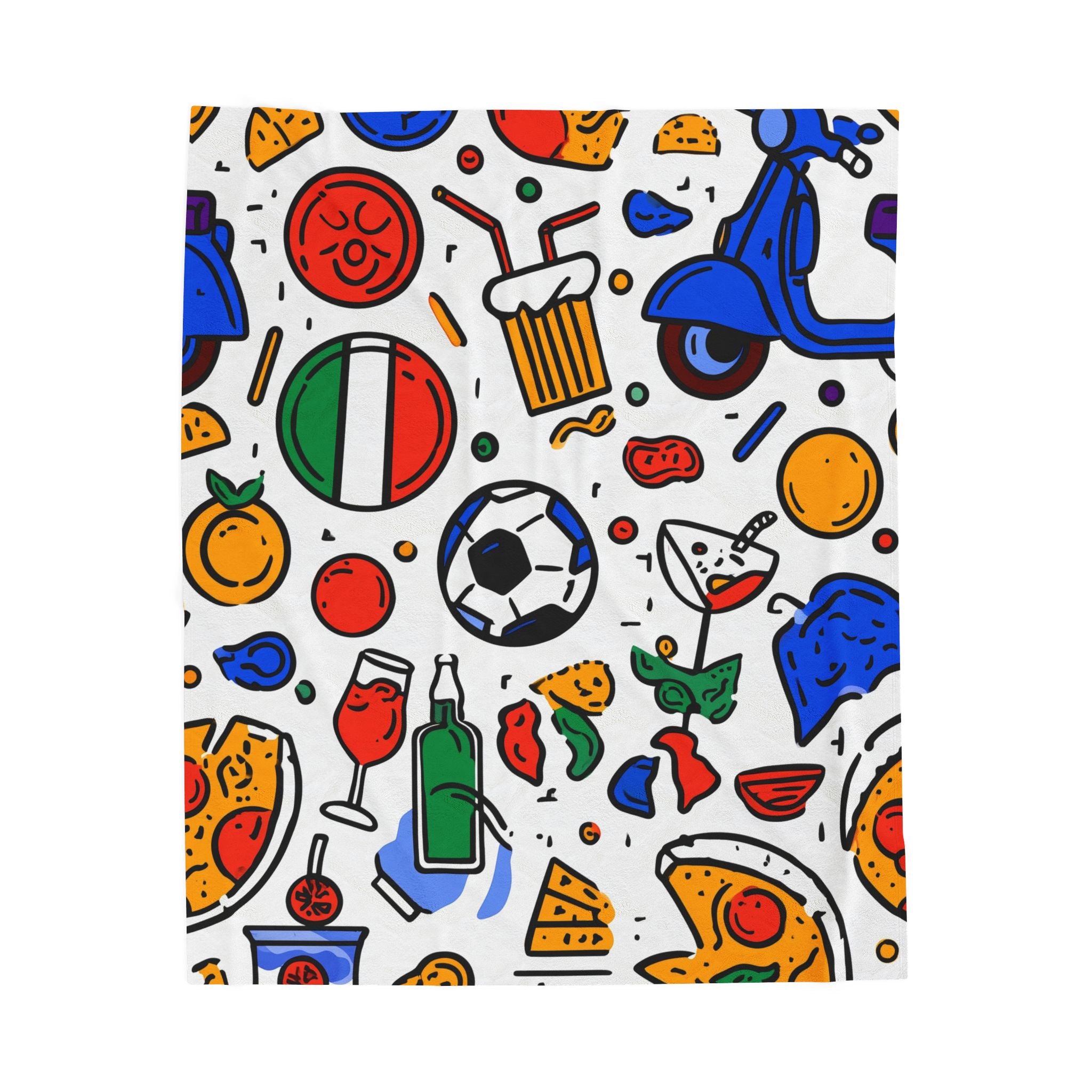 Dolce Vita Italiana: Vibrant Cultural Pattern, Italian Lifestyle Illustration   |   Custom Orders Accepted