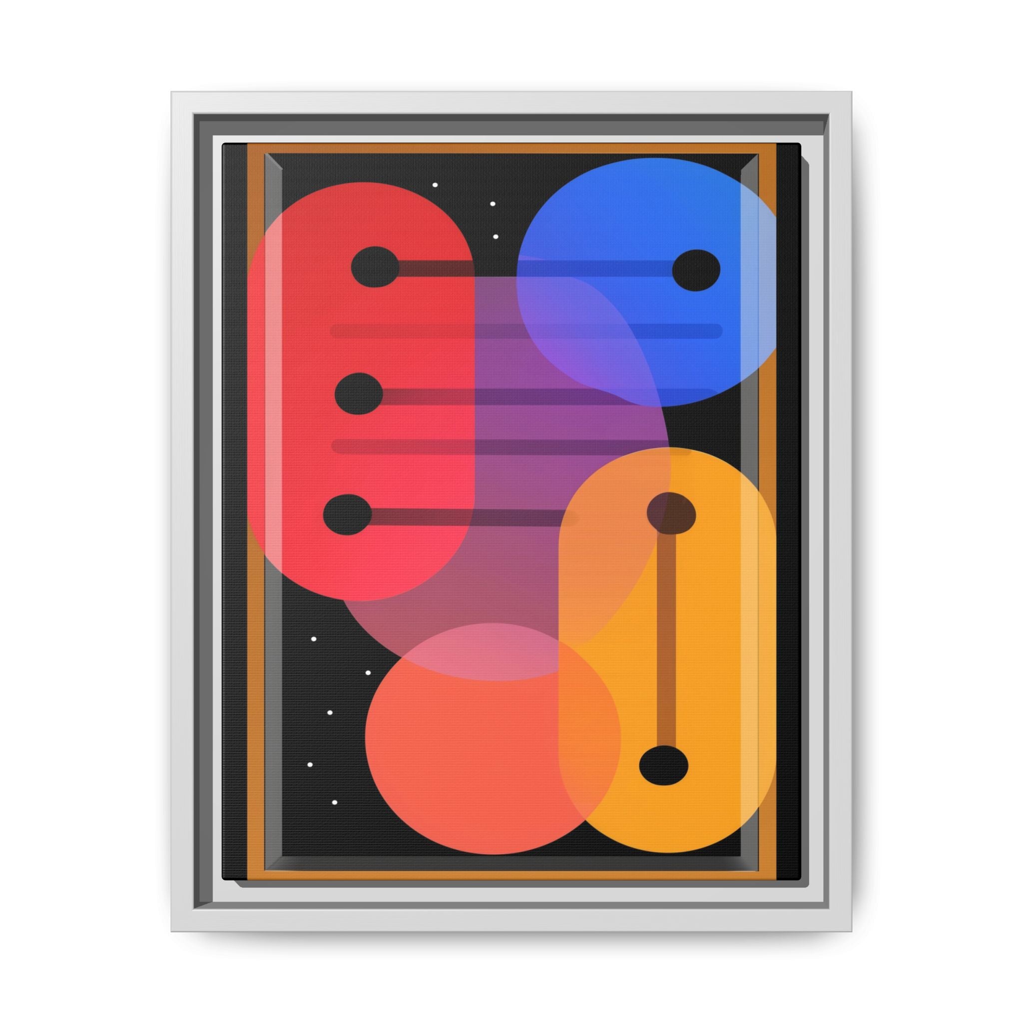 Celestial Geometry: Organic Shapes in Motion, Digital Abstract Composition, Vibrant Color Intersections   |   Custom Orders Accepted