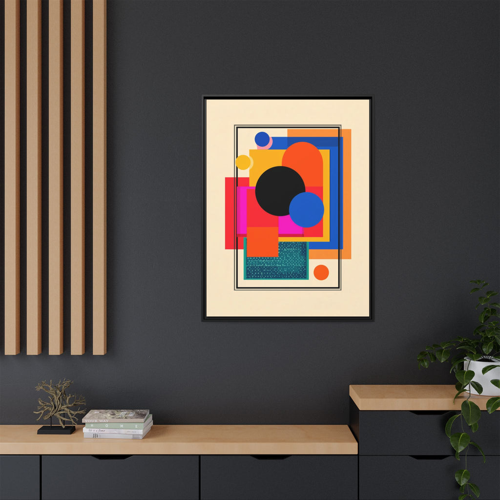 Geometric Harmony: Abstract Color Blocks, Mid-Century Modern Design, Minimalist Art Composition   |   Custom Orders Accepted