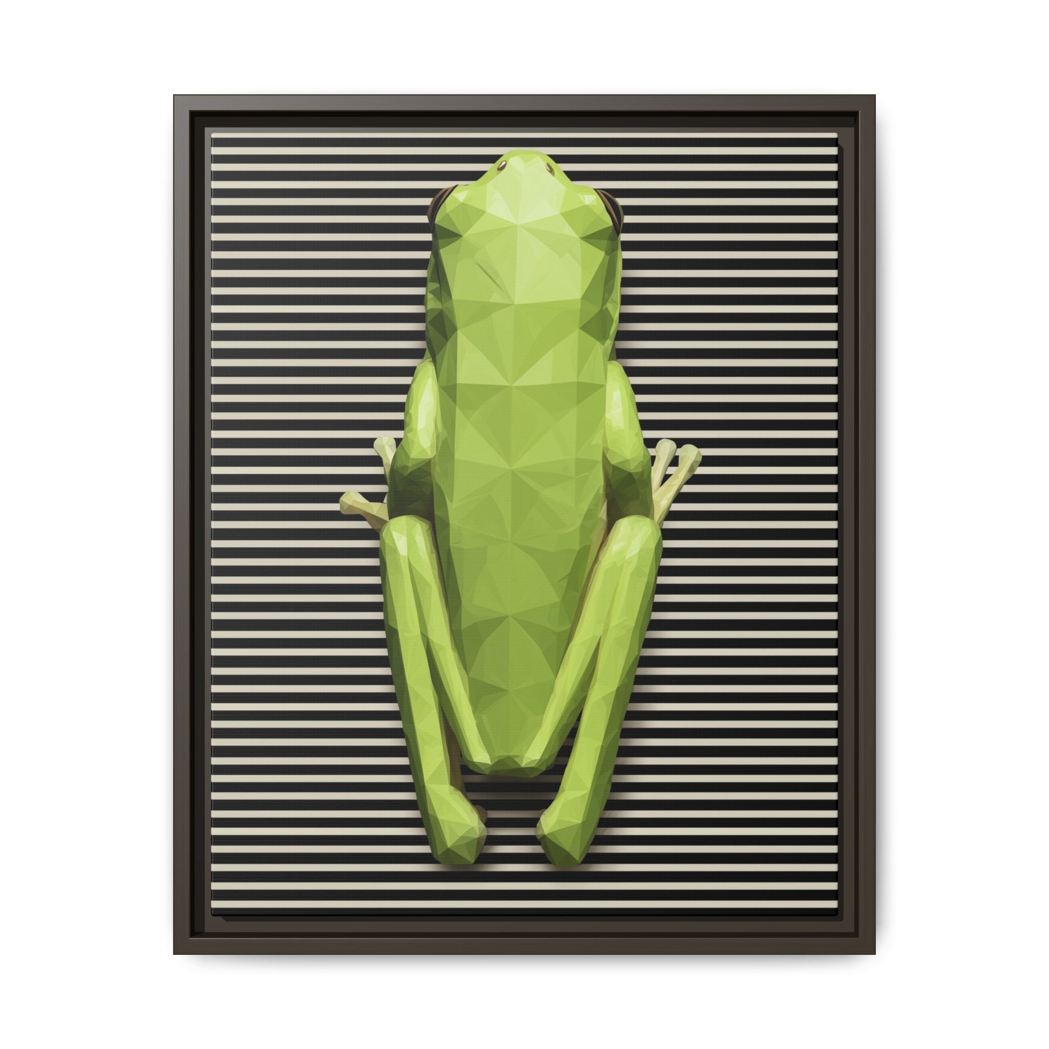 Geometric Frog: Low-Poly Digital Wildlife, Minimalist Angular Design   |    Custom Orders Available