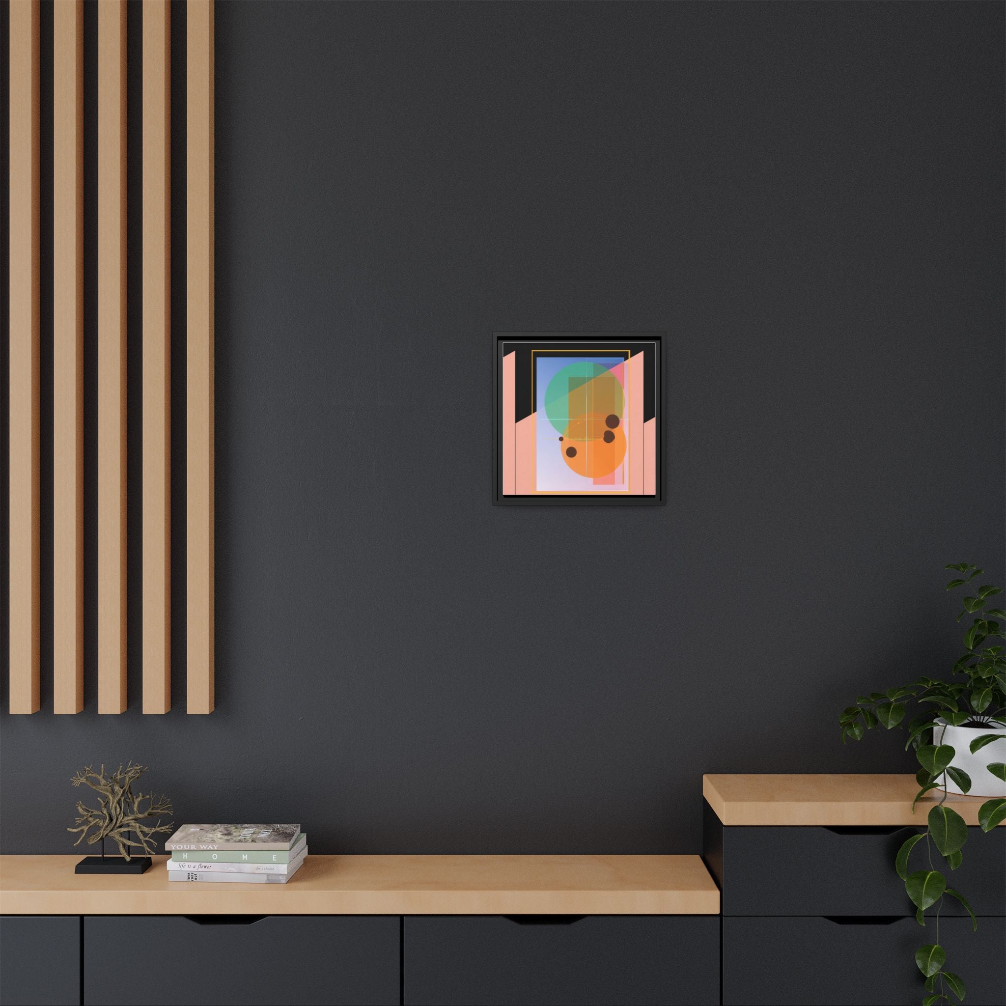 Geometric Harmony: Abstract Composition, Overlapping Shapes, Precision Design   |   Custom Orders Accepted