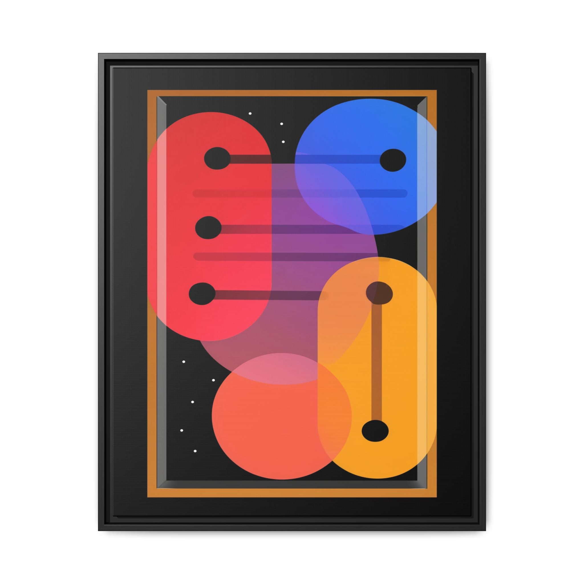 Celestial Geometry: Organic Shapes in Motion, Digital Abstract Composition, Vibrant Color Intersections   |   Custom Orders Accepted