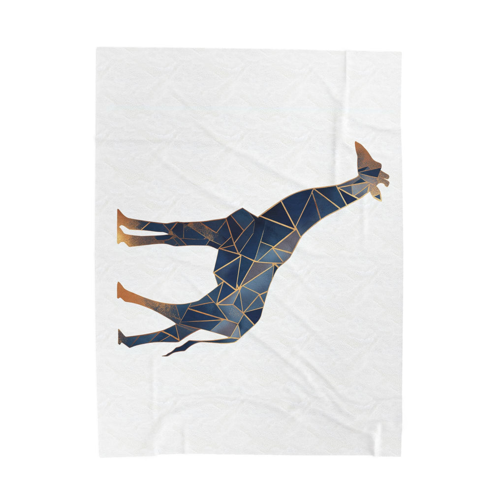 Geometric Giraffe Bedding: Modern Abstract Mosaic , Angular Wildlife Art   |  Personalized & Custom Orders Available