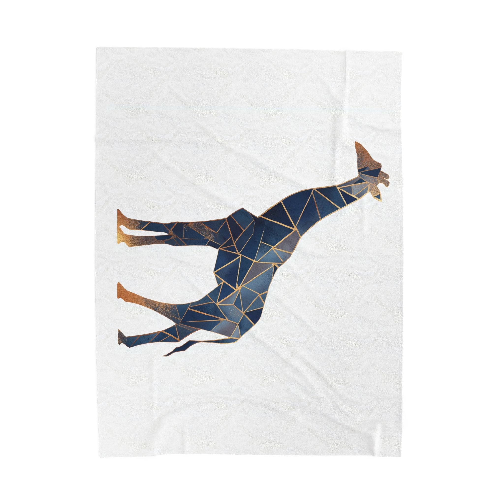 Geometric Giraffe Bedding: Modern Abstract Mosaic , Angular Wildlife Art   |  Personalized & Custom Orders Available