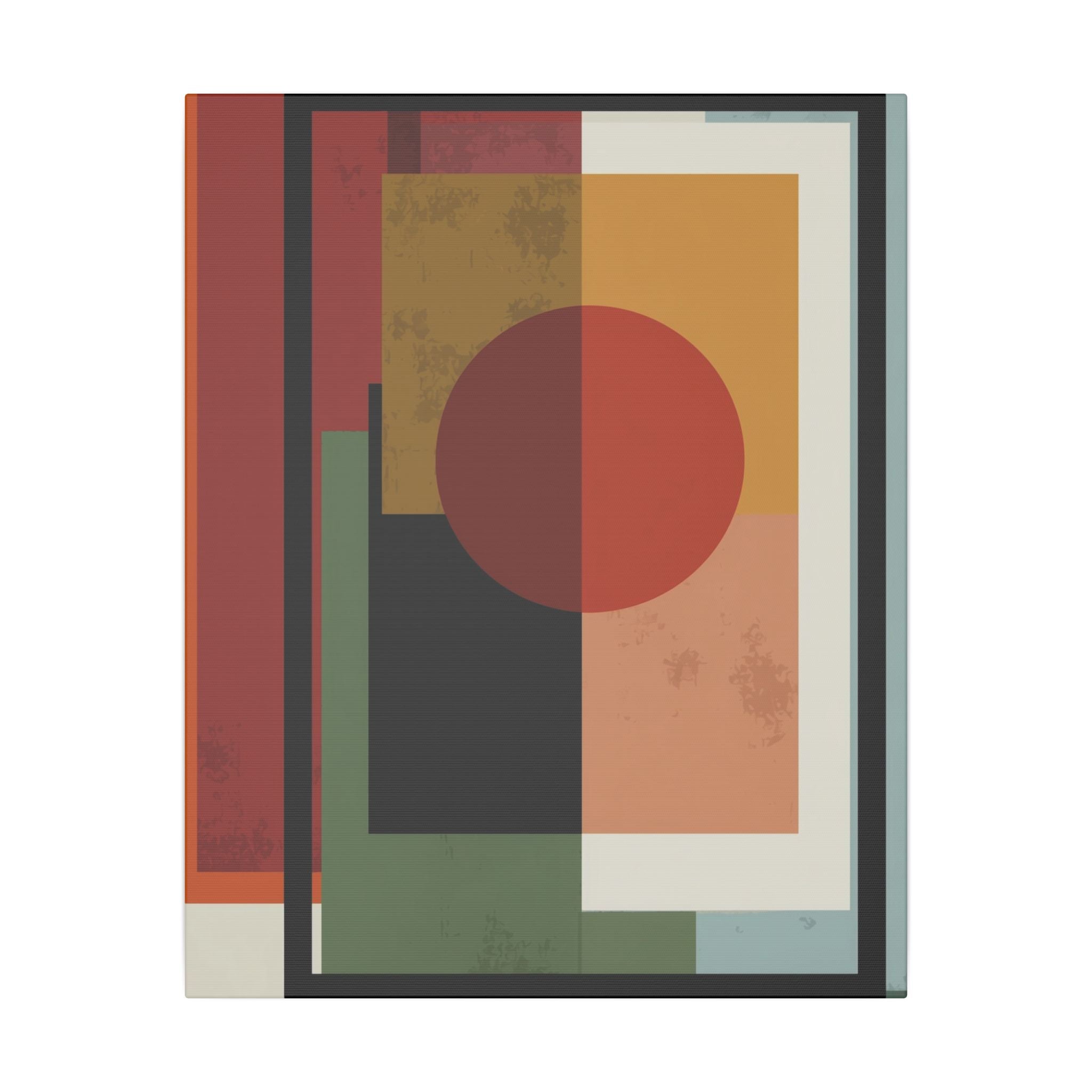 Geometric Harmony: Bauhaus Inspired Design, Mid-Century Modern Composition, Abstract Rectangular Layers   |   Custom Orders Accepted