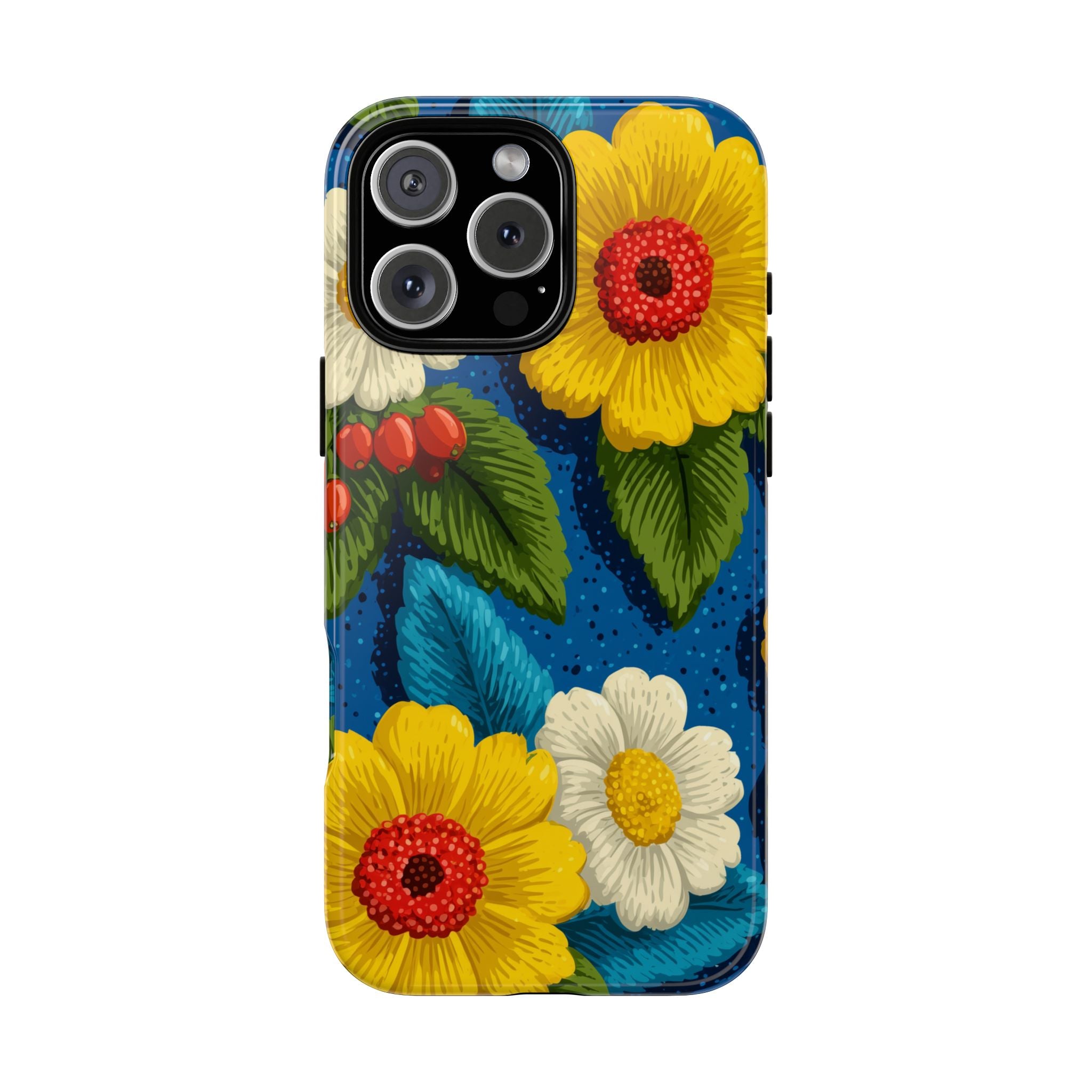 Summer Tough Cases: Floral Fine Art Phone Case, Fun Beach Vibe Phone Accessory, Summer Travel Gift, Colorful Phone Cover, Casual Style Tech