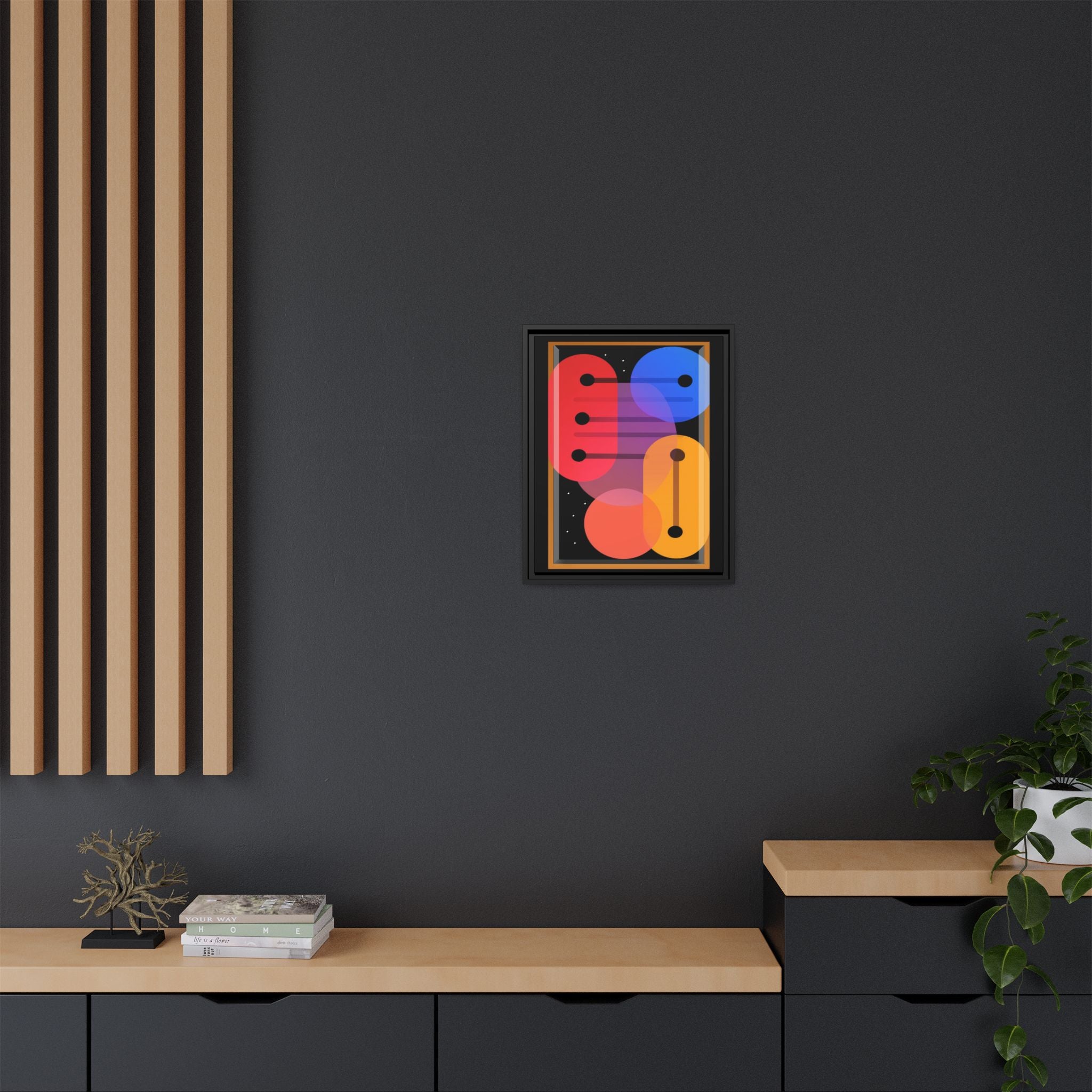 Celestial Geometry: Organic Shapes in Motion, Digital Abstract Composition, Vibrant Color Intersections   |   Custom Orders Accepted