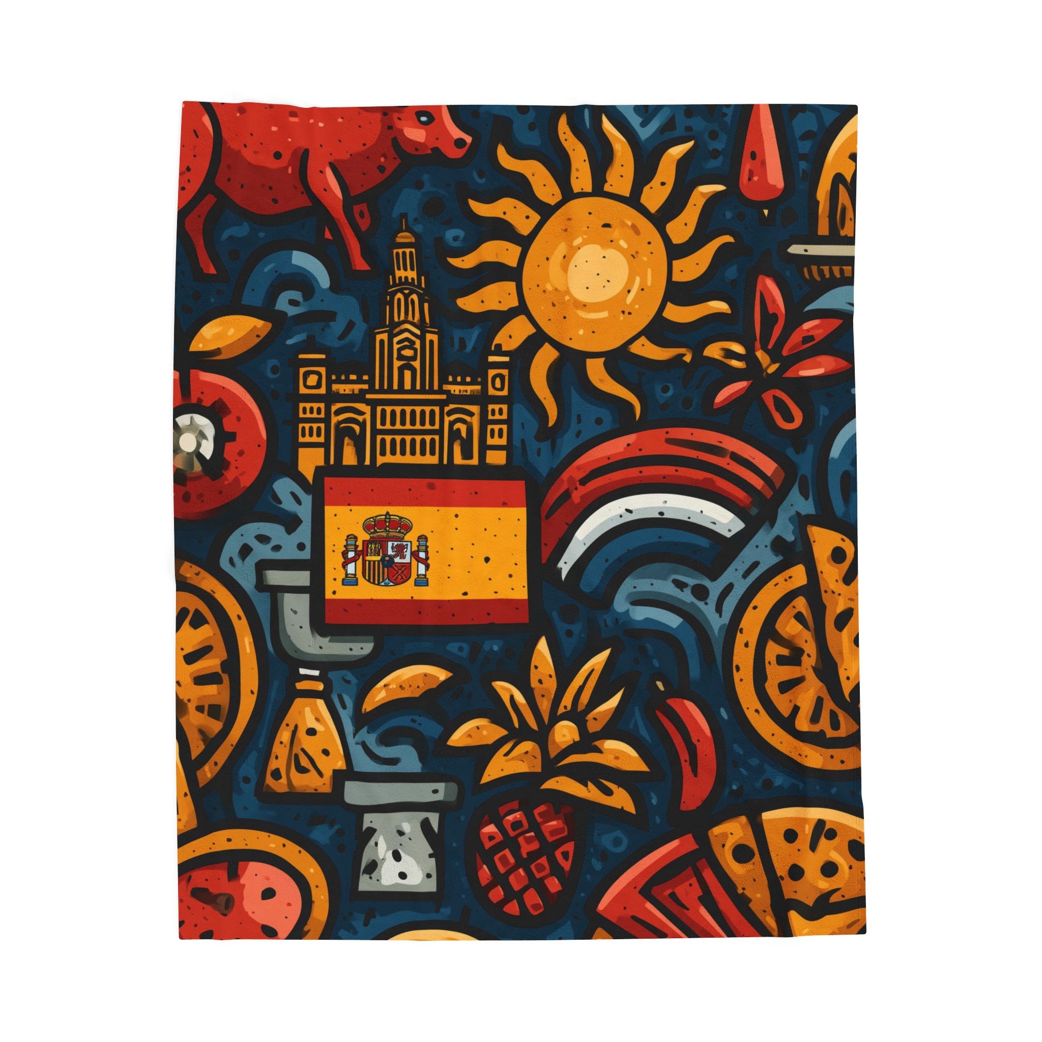 España Vibrante: Pop Art Celebration of Spanish Culture, Symbolic Geometric Design   |   Custom Orders Accepted