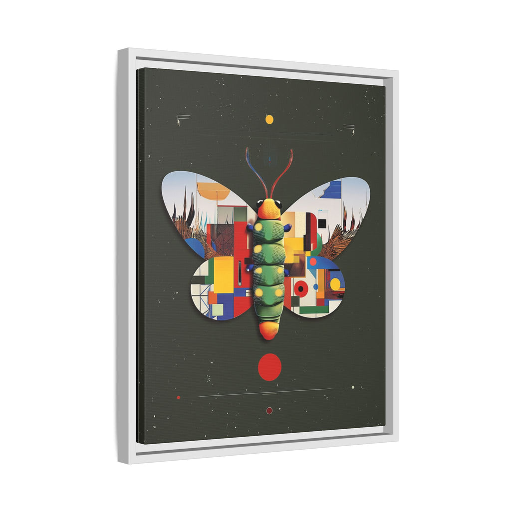 Geometric Butterfly Framed Print : Digital Cubist Interpretation, Modernist Entomological Design   |  Personalized & Custom Orders Available