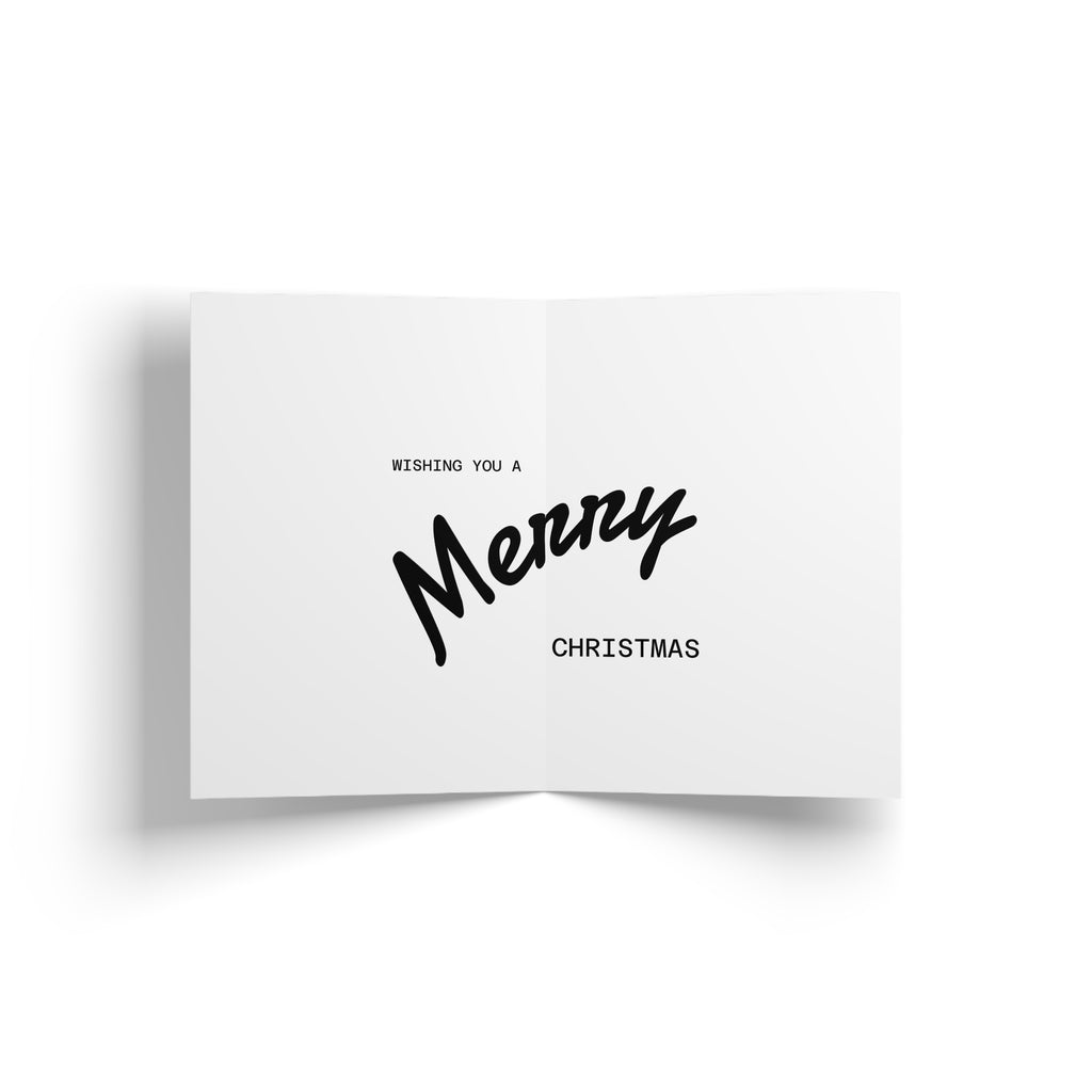 Watercolor Christmas Trees Greeting Card — Colorful Holiday Card