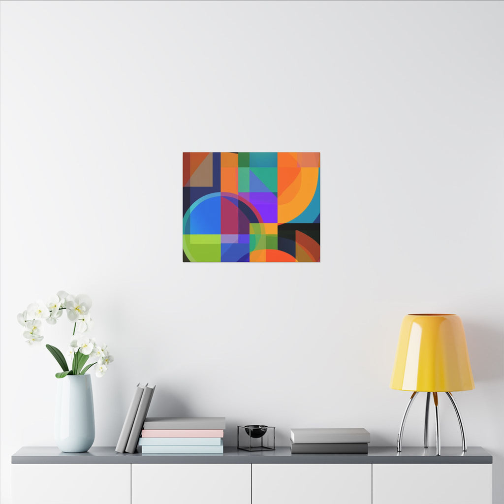 Geometric Intersections: Cubist Color Dynamics, Abstract Constructivist Design, Layered Chromatic Composition   |   Custom Orders Accepted