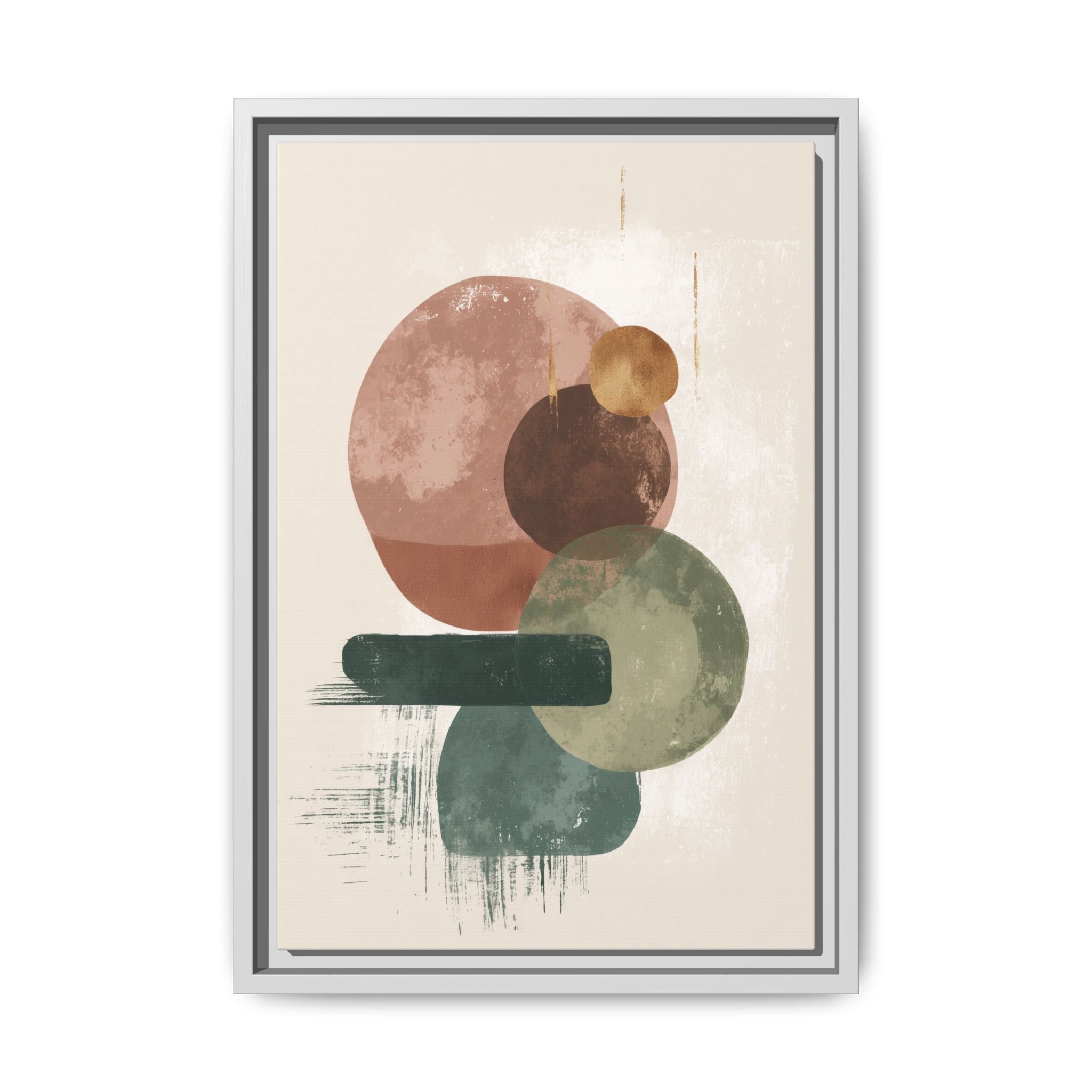 Organic Intersections: Watercolor Abstraction, Earth Tone Composition, Modern Minimalist Art   |   Custom Orders Accepted