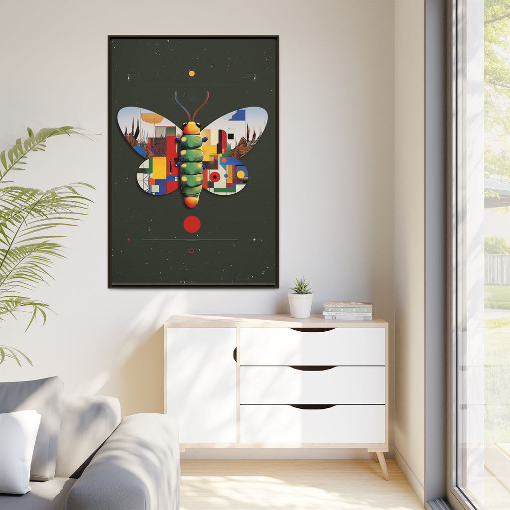 Geometric Butterfly: Bauhaus Digital Mosaic, Technological Nature Composition   |    Custom Orders Available