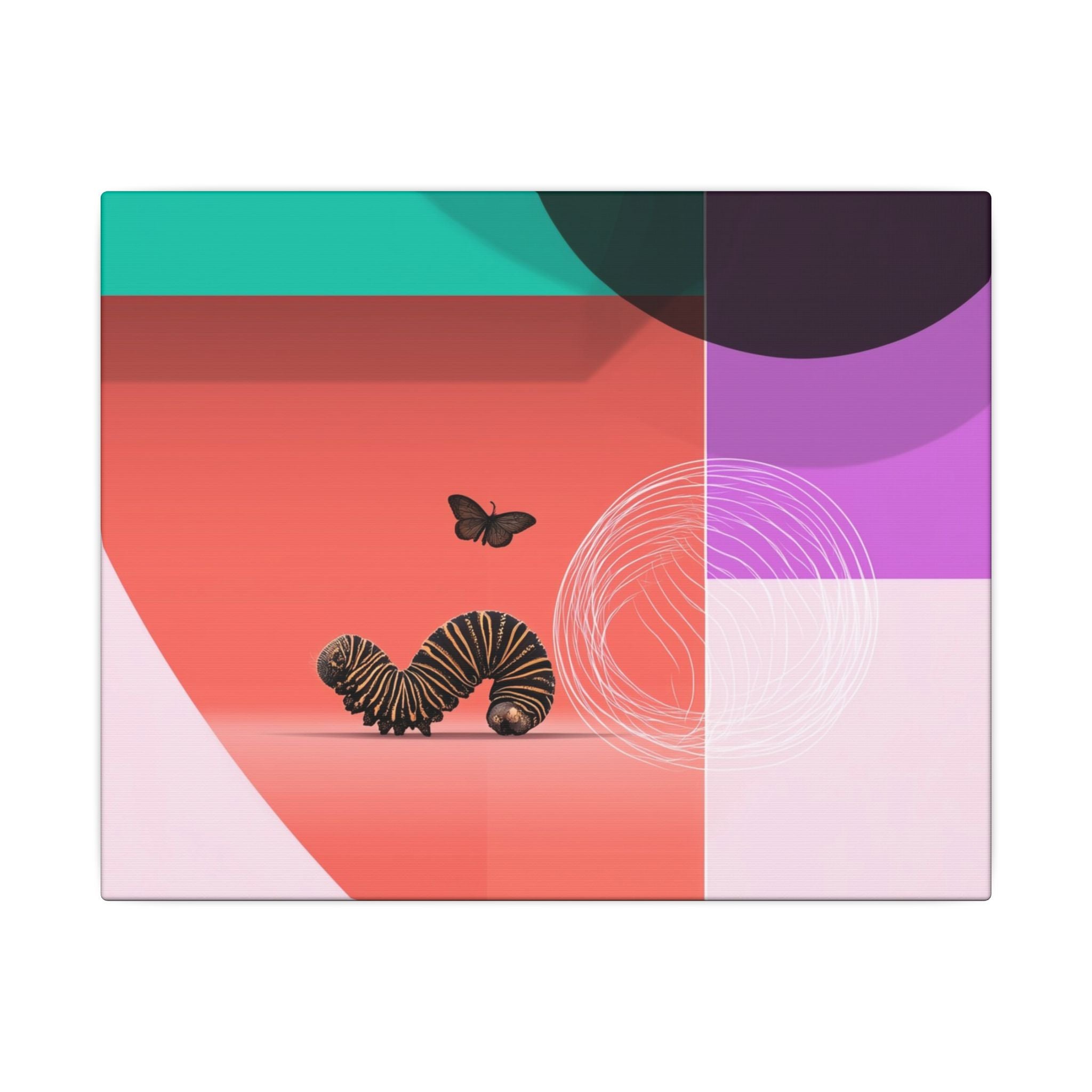 Metamorphosis in Geometry: Abstract Insect Design, Translucent Color Quadrants   |    Custom Orders Available