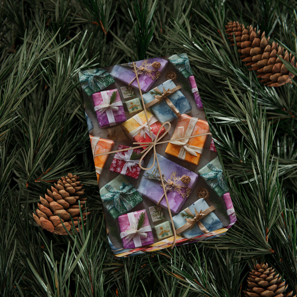 Wrapping Paper — Colorful Quilt Patch Pattern Gift Wrap (Holiday, Birthday, Craft Lovers)