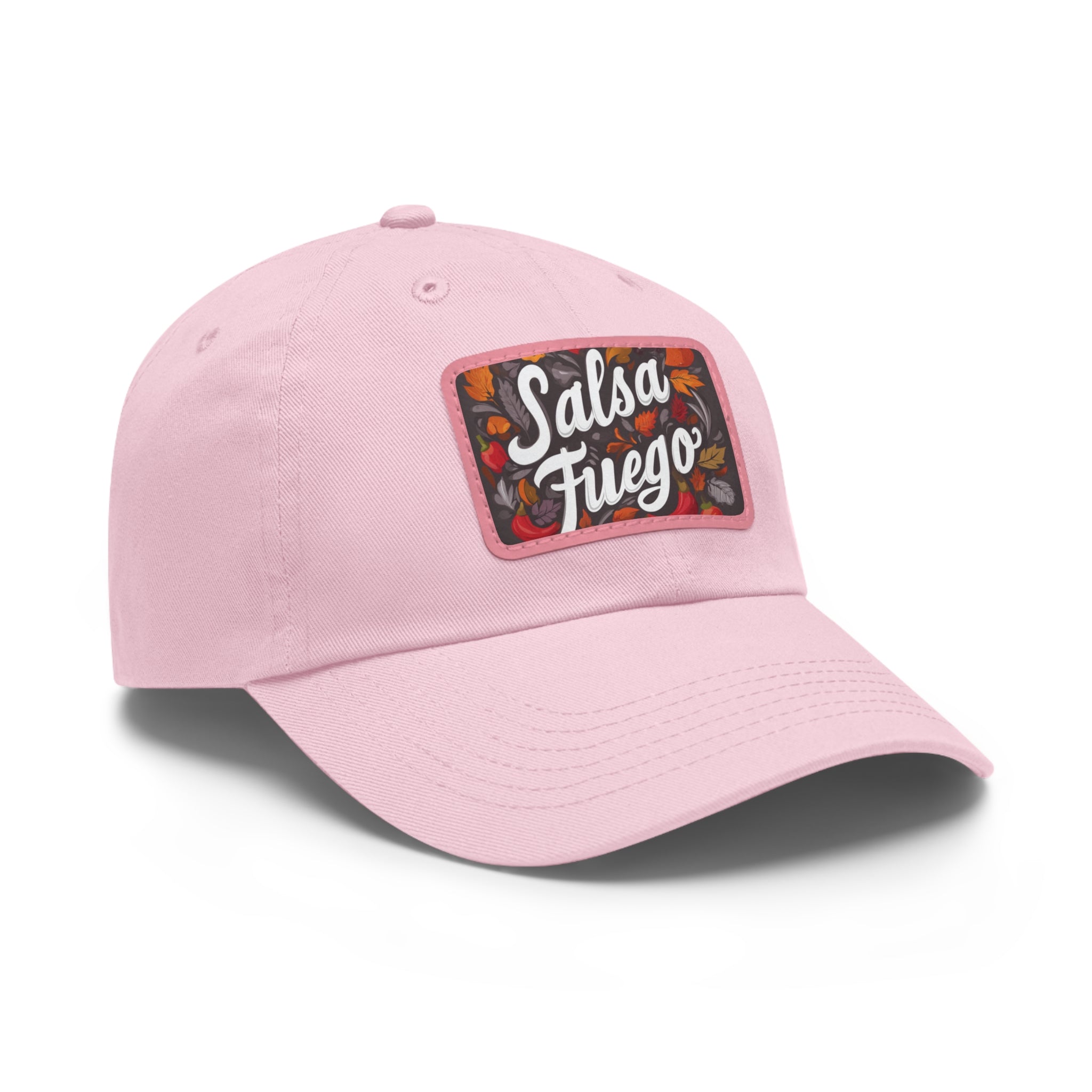 Salsa Fuego Floral Dad Hat with Leather Patch (Rectangle)