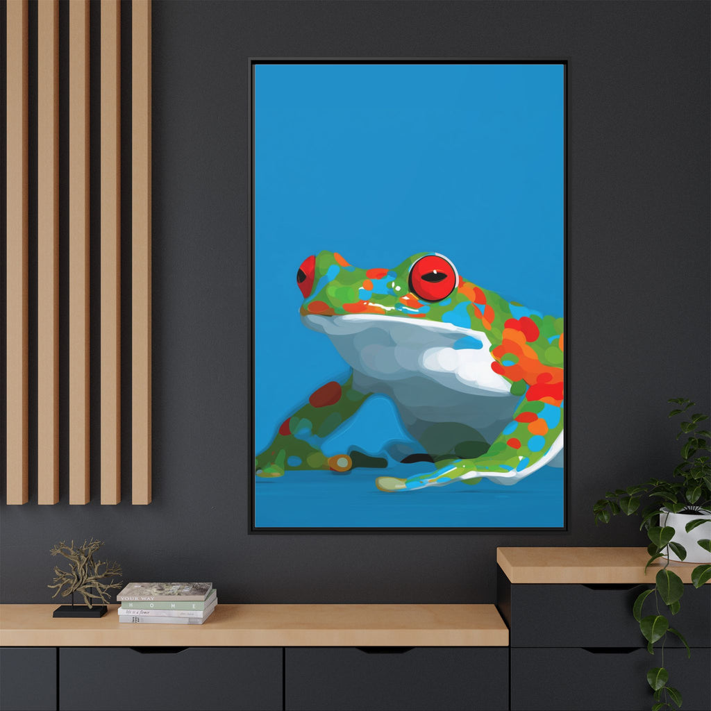 Mosaic Frog: Geometric Wildlife Art, Colorful Amphibian Print   |    Custom Orders Available