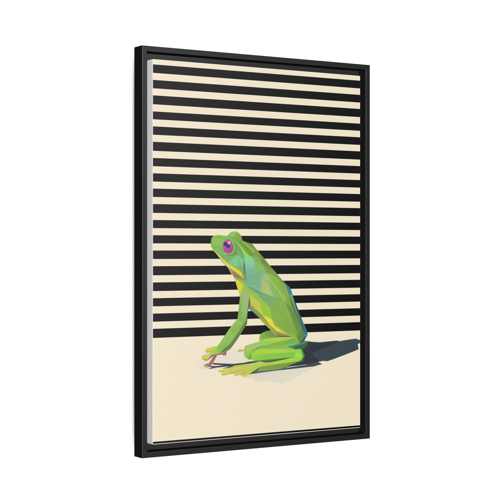 Geometric Frog Persona: Modern Wildlife Illustration, Vibrant Graphic Design   |  Personalized & Custom Orders Available